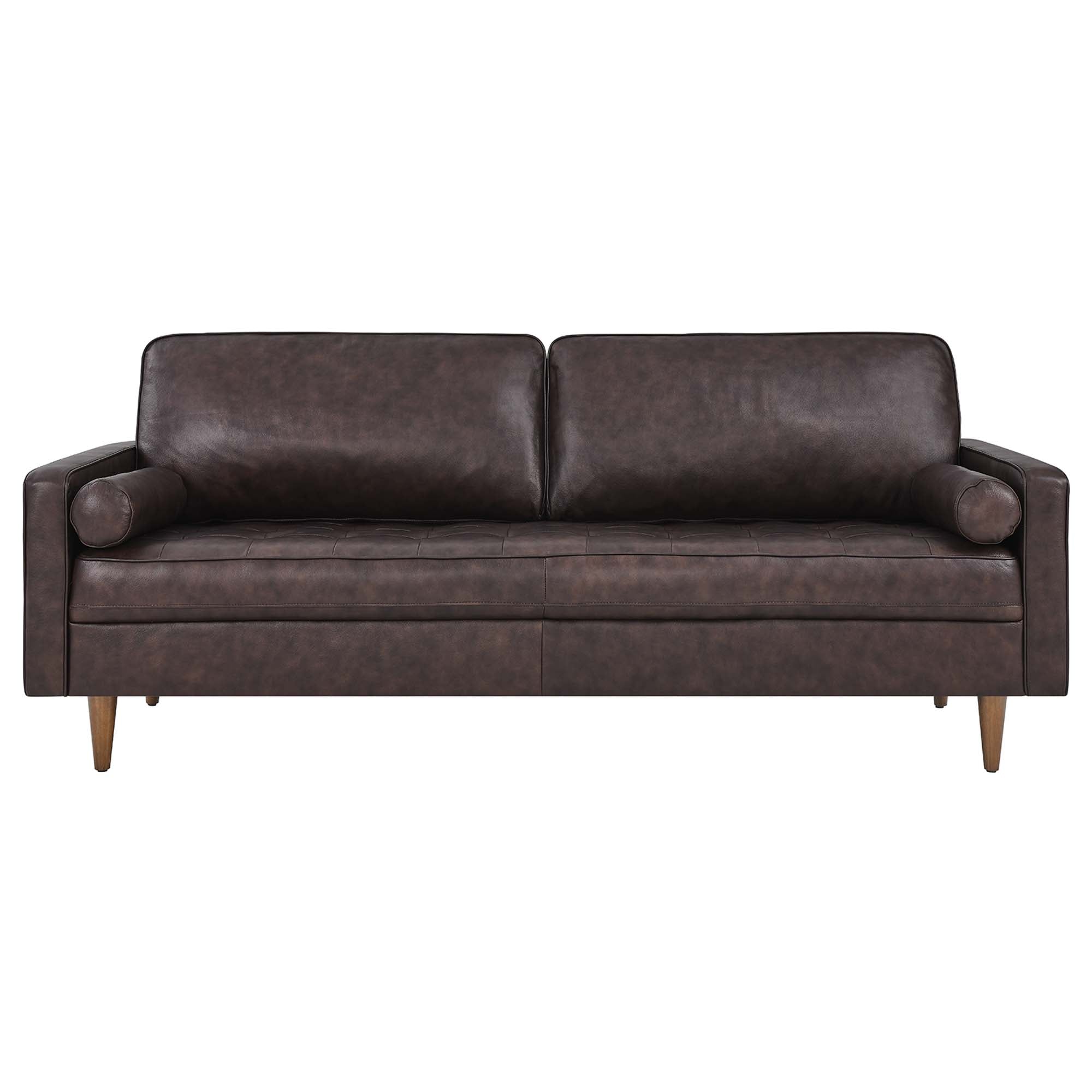 Valour 81" Leather Sofa by Modway
