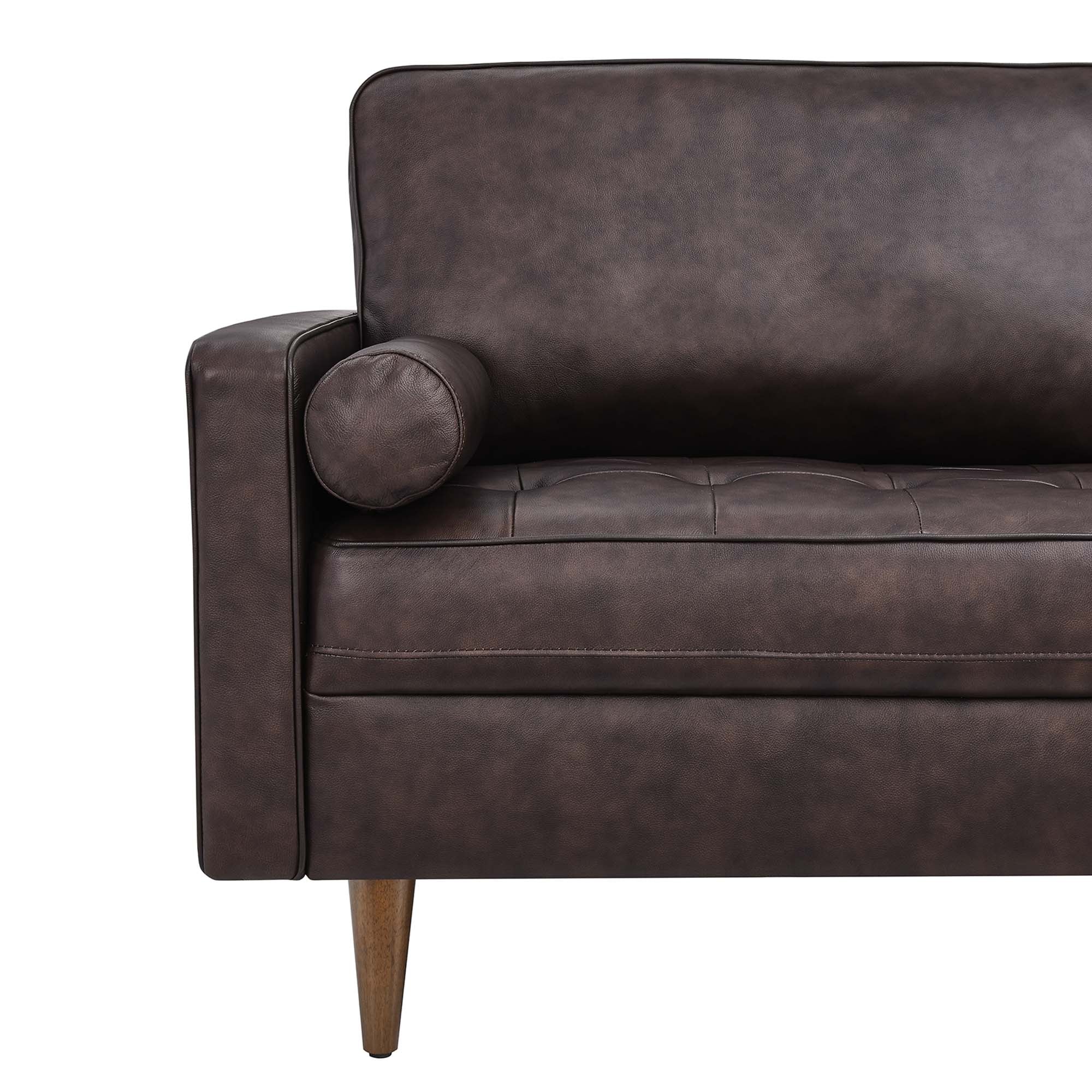 Valour 81" Leather Sofa by Modway