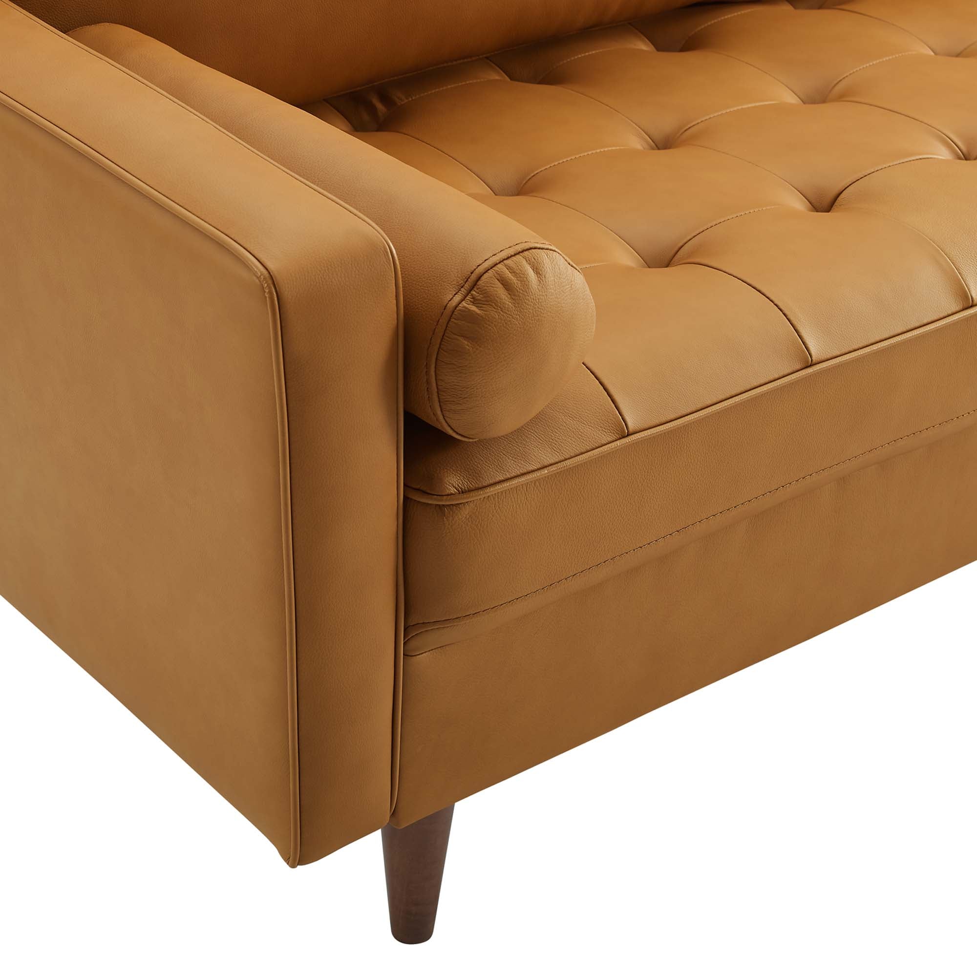 Valour 81" Leather Sofa by Modway