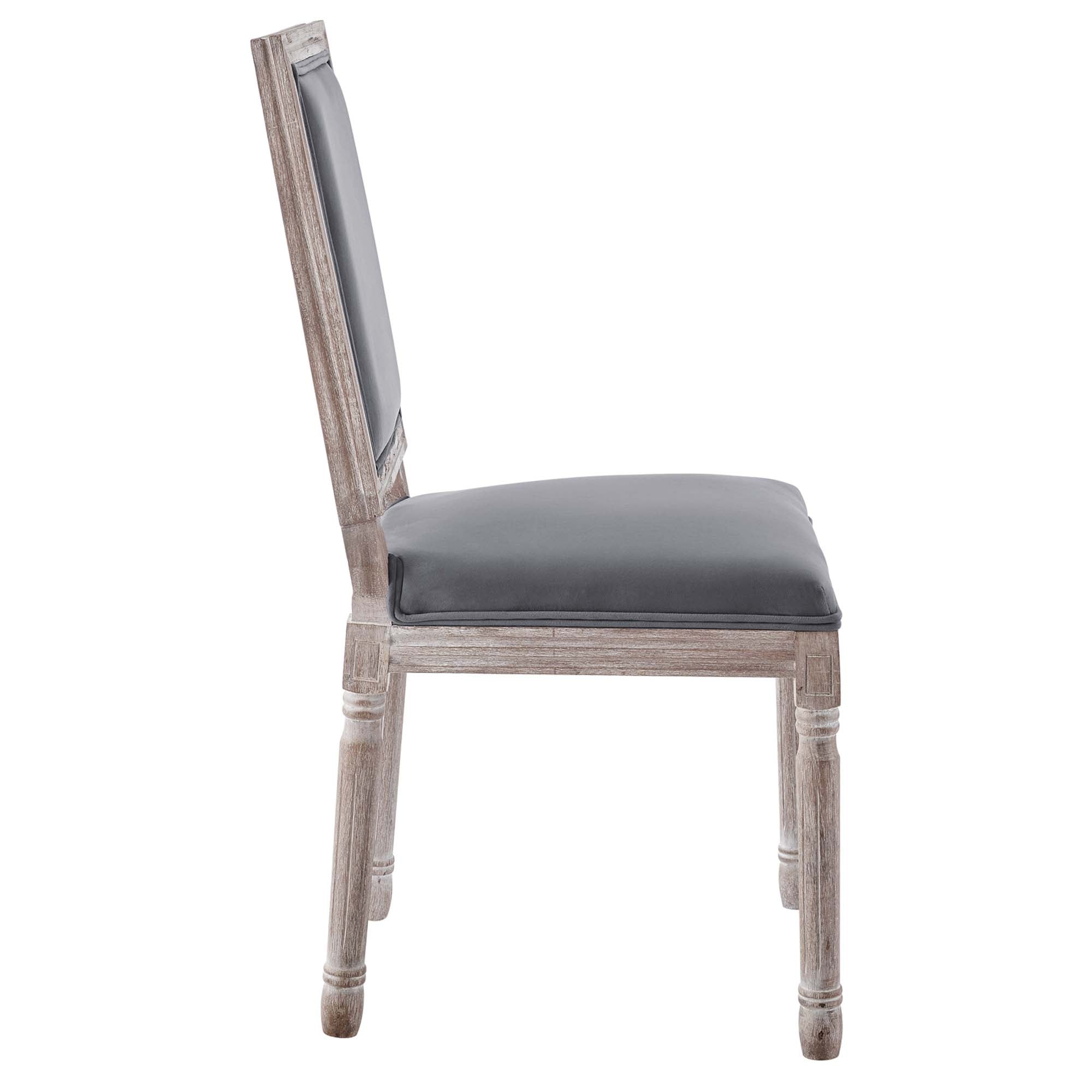 Court French Vintage Performance Velvet Dining Side Chair by Modway