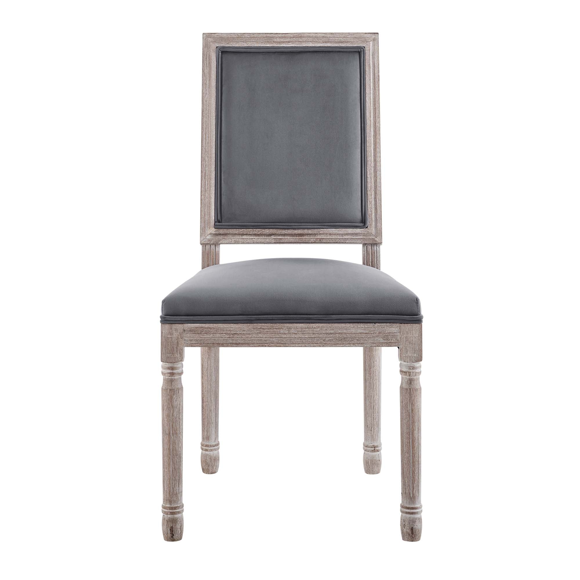 Court French Vintage Performance Velvet Dining Side Chair by Modway