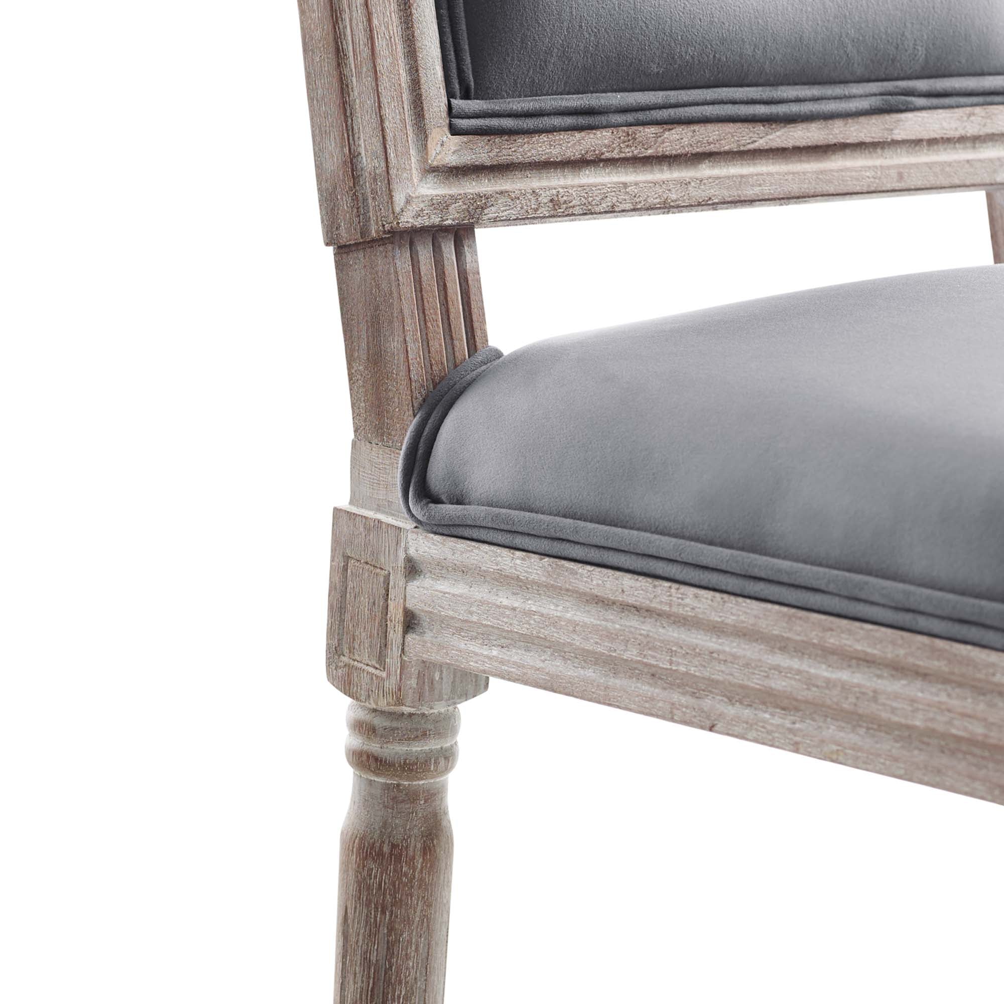 Court French Vintage Performance Velvet Dining Side Chair by Modway