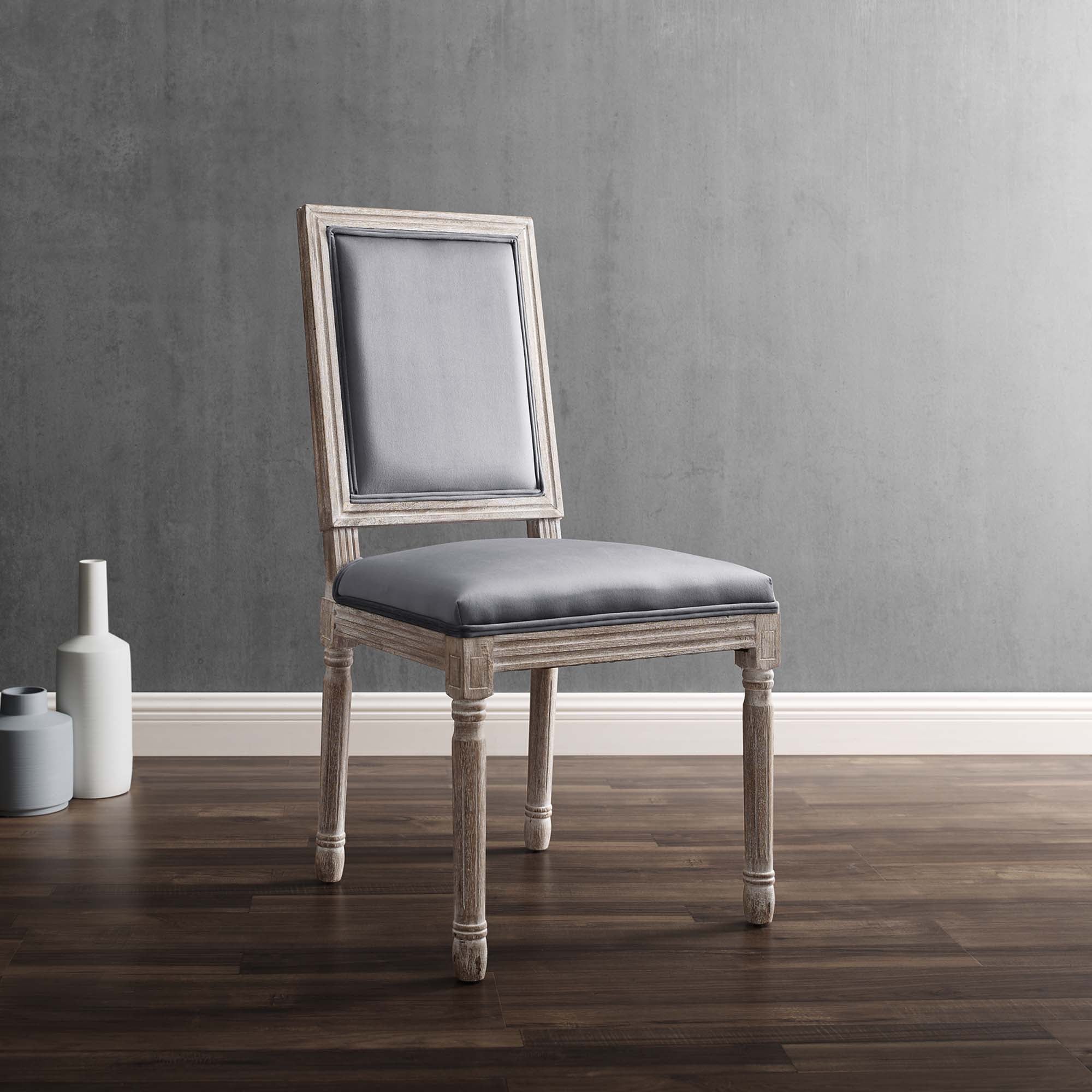 Court French Vintage Performance Velvet Dining Side Chair by Modway