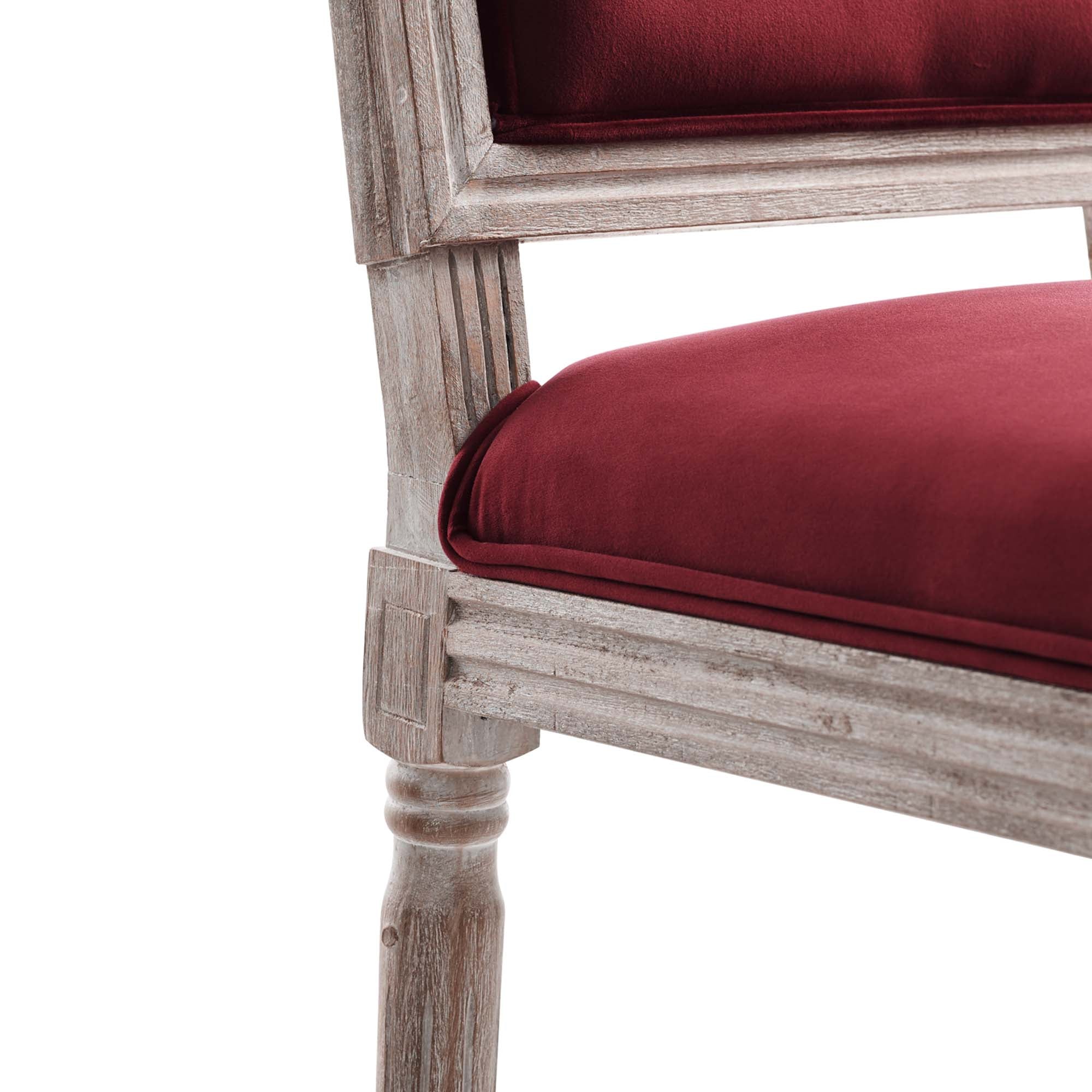 Court French Vintage Performance Velvet Dining Side Chair by Modway