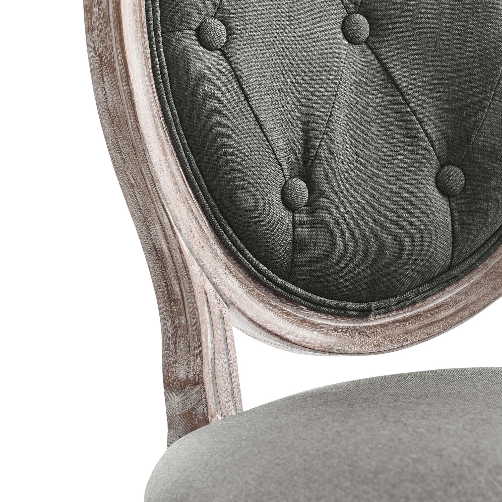 Arise Vintage French Upholstered Fabric Dining Side Chair by Modway