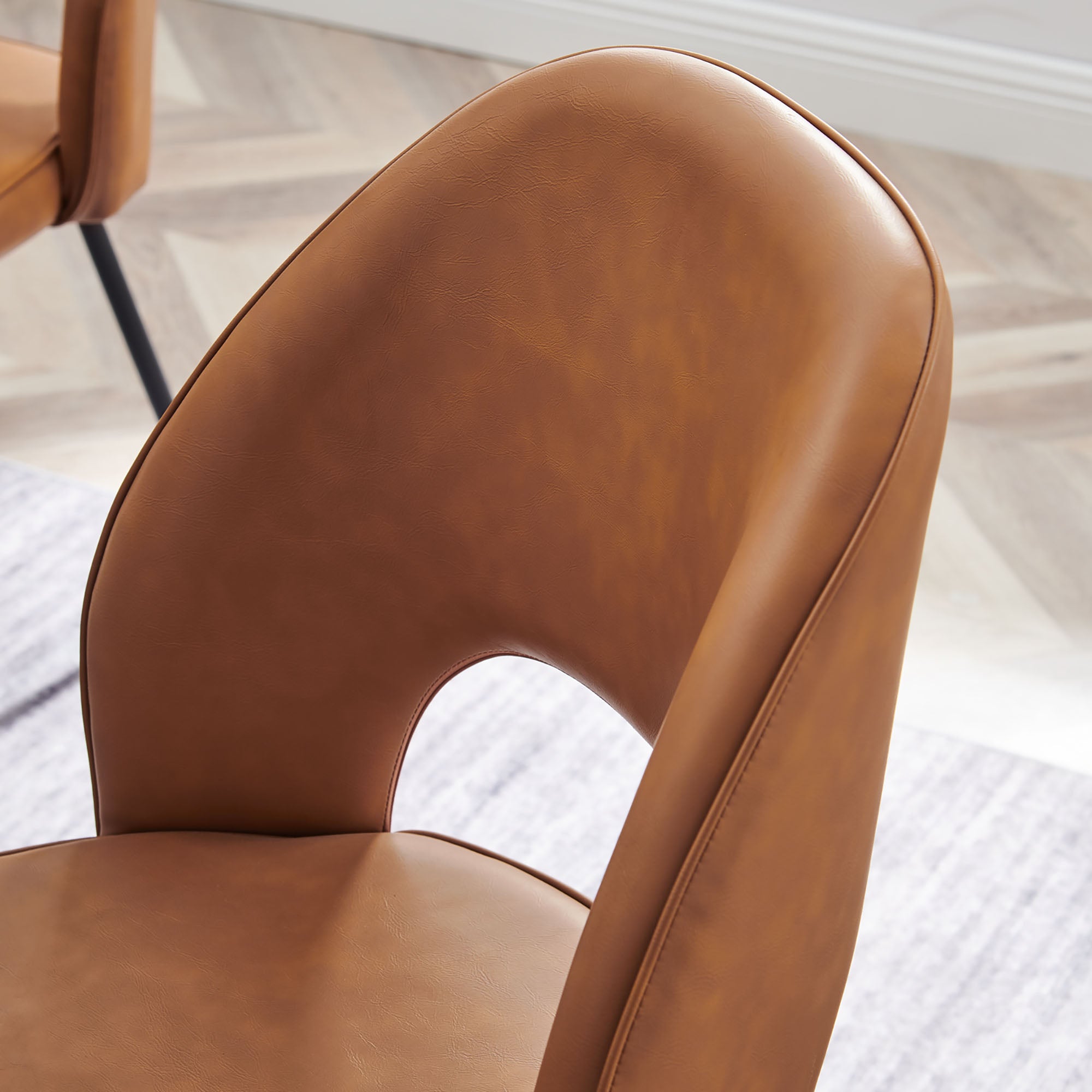 Nico Vegan Leather Dining Chair Set of 2 by Modway