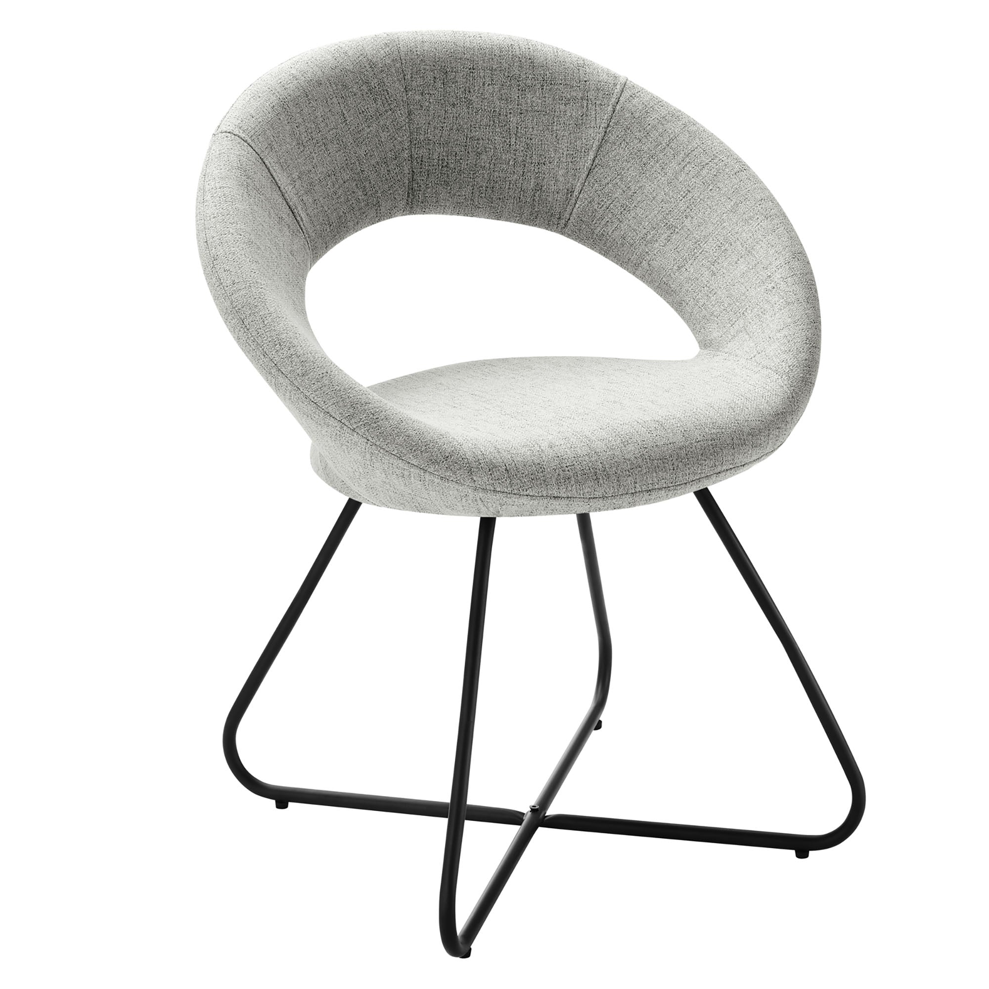 Nouvelle Upholstered Fabric Dining Chair Set of 2 by Modway