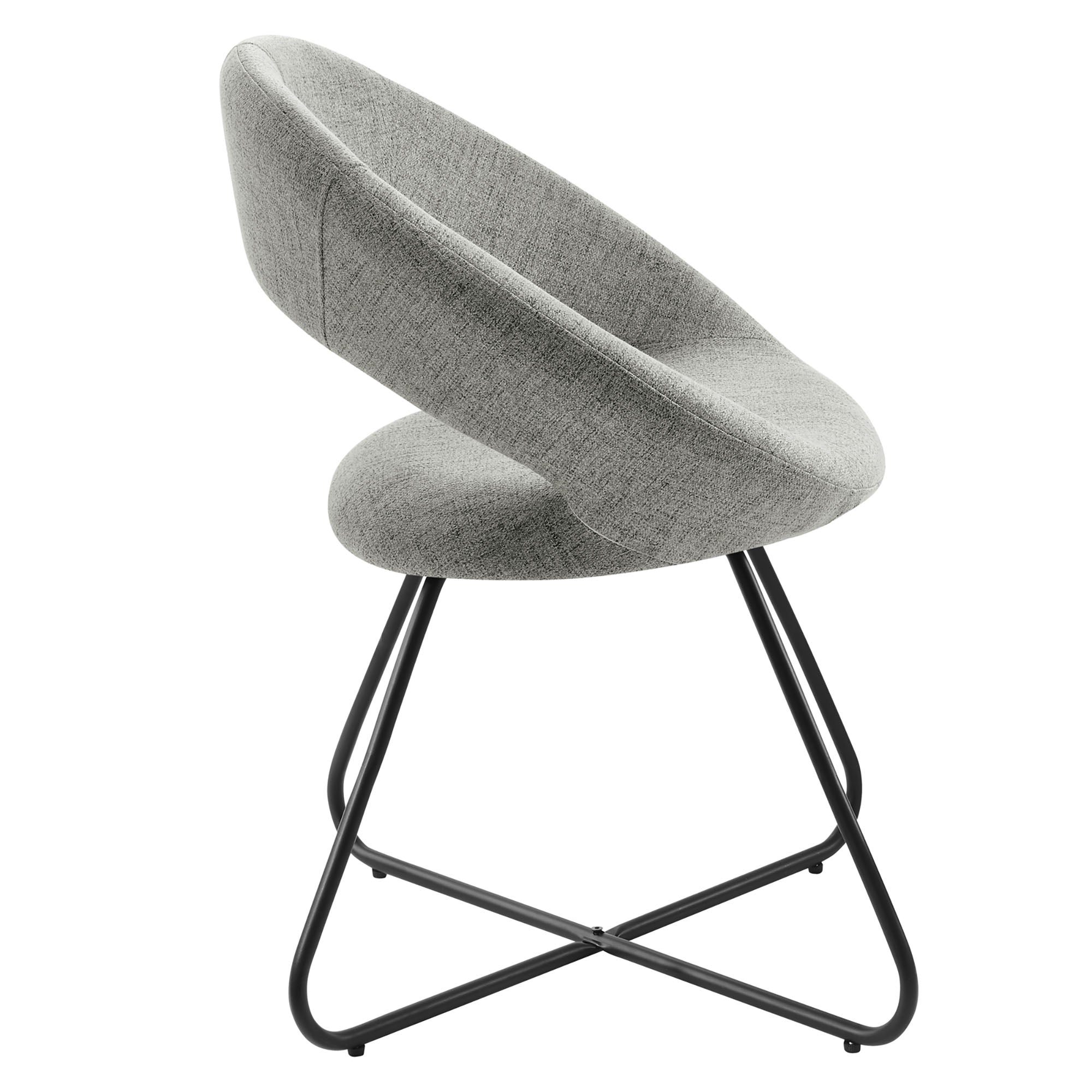 Nouvelle Upholstered Fabric Dining Chair Set of 2 by Modway