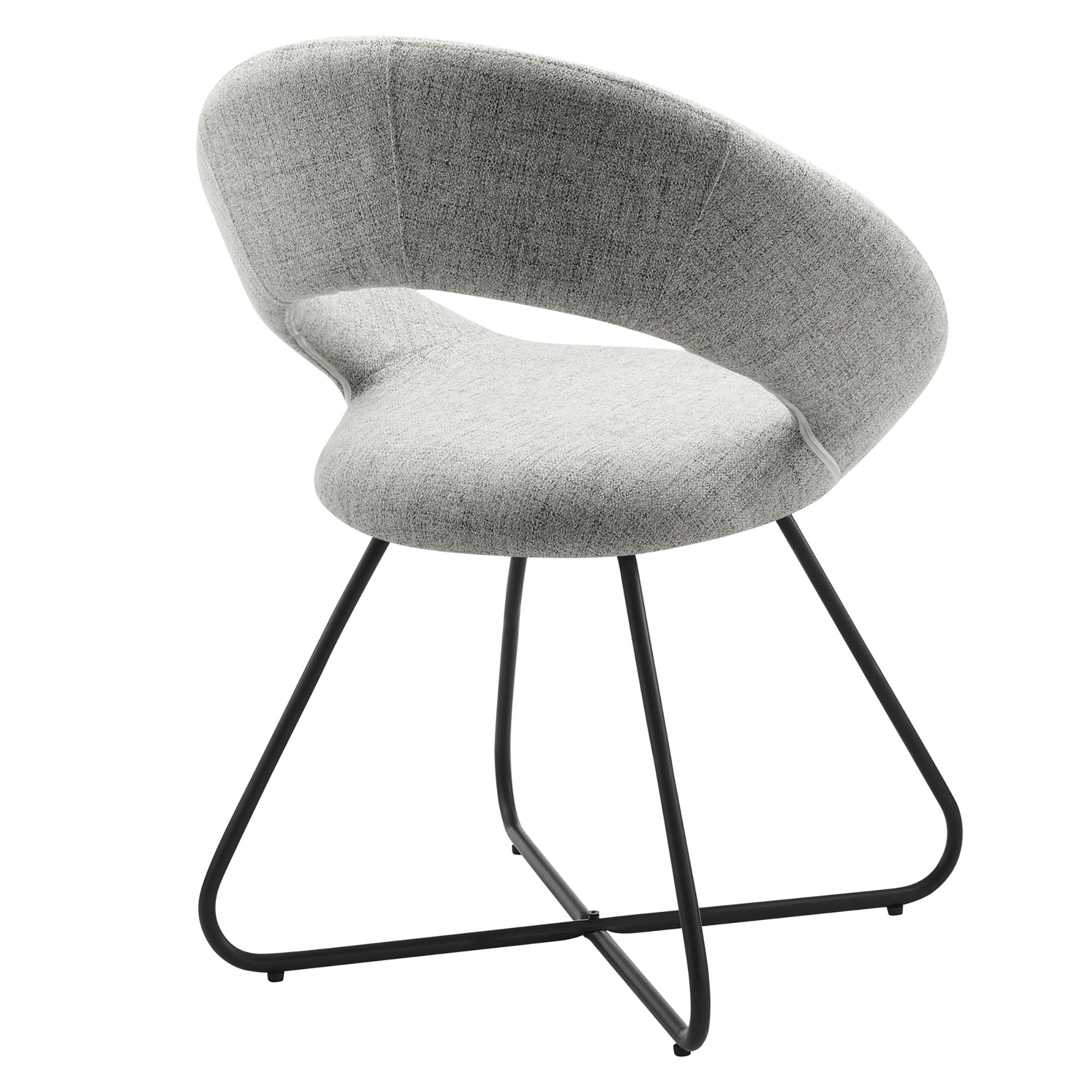 Nouvelle Upholstered Fabric Dining Chair Set of 2 by Modway