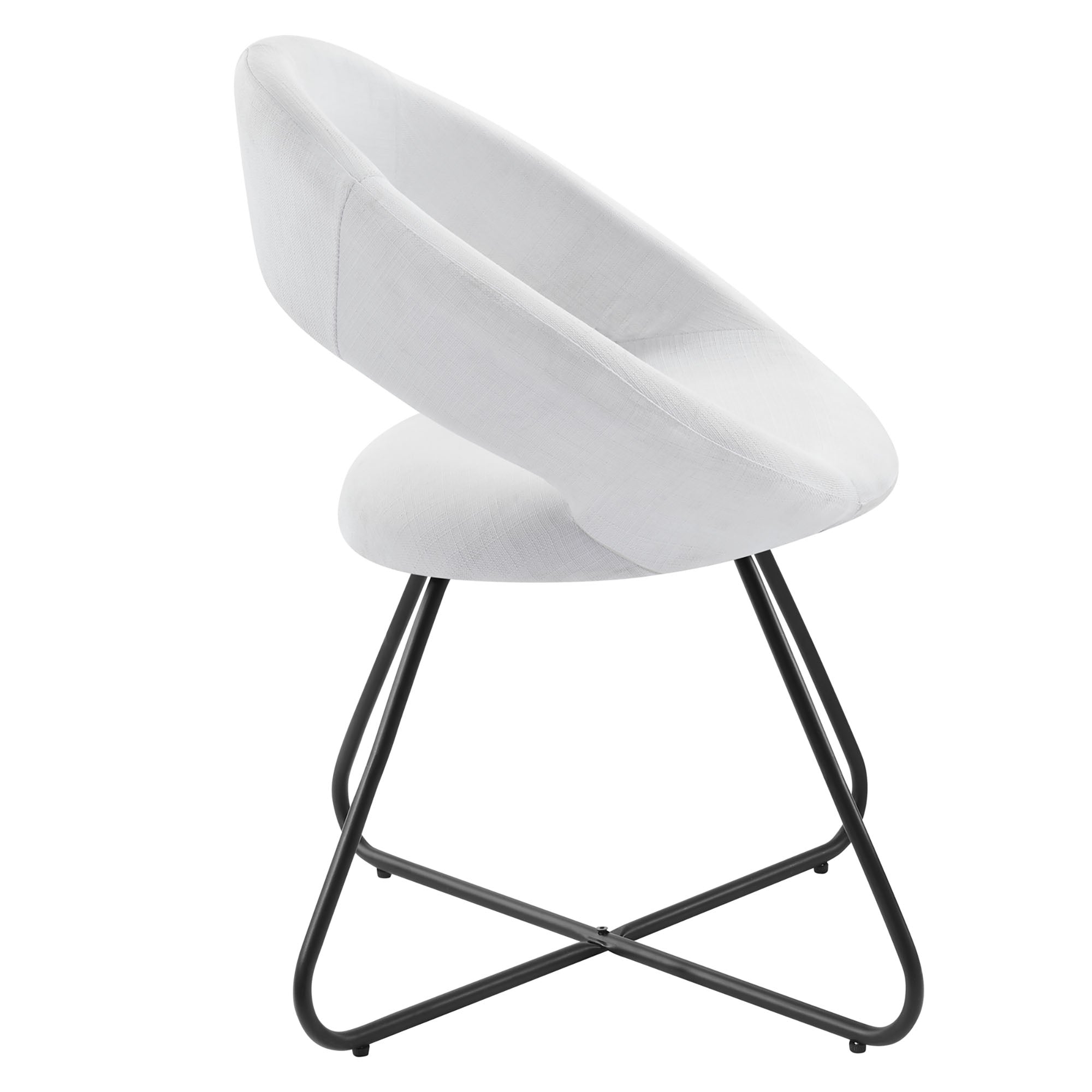 Nouvelle Upholstered Fabric Dining Chair Set of 2 by Modway