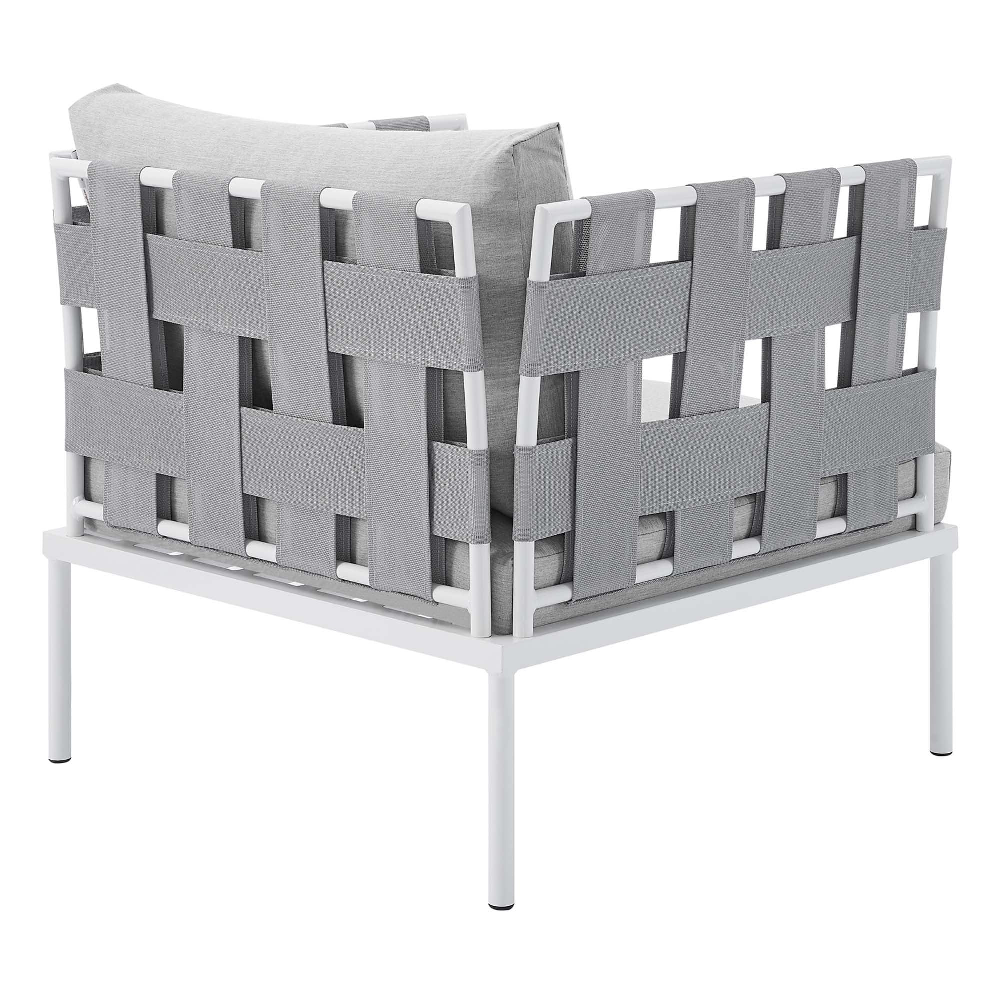 Harmony 3-Piece Sunbrella® Outdoor Patio Aluminum Seating Set by Modway