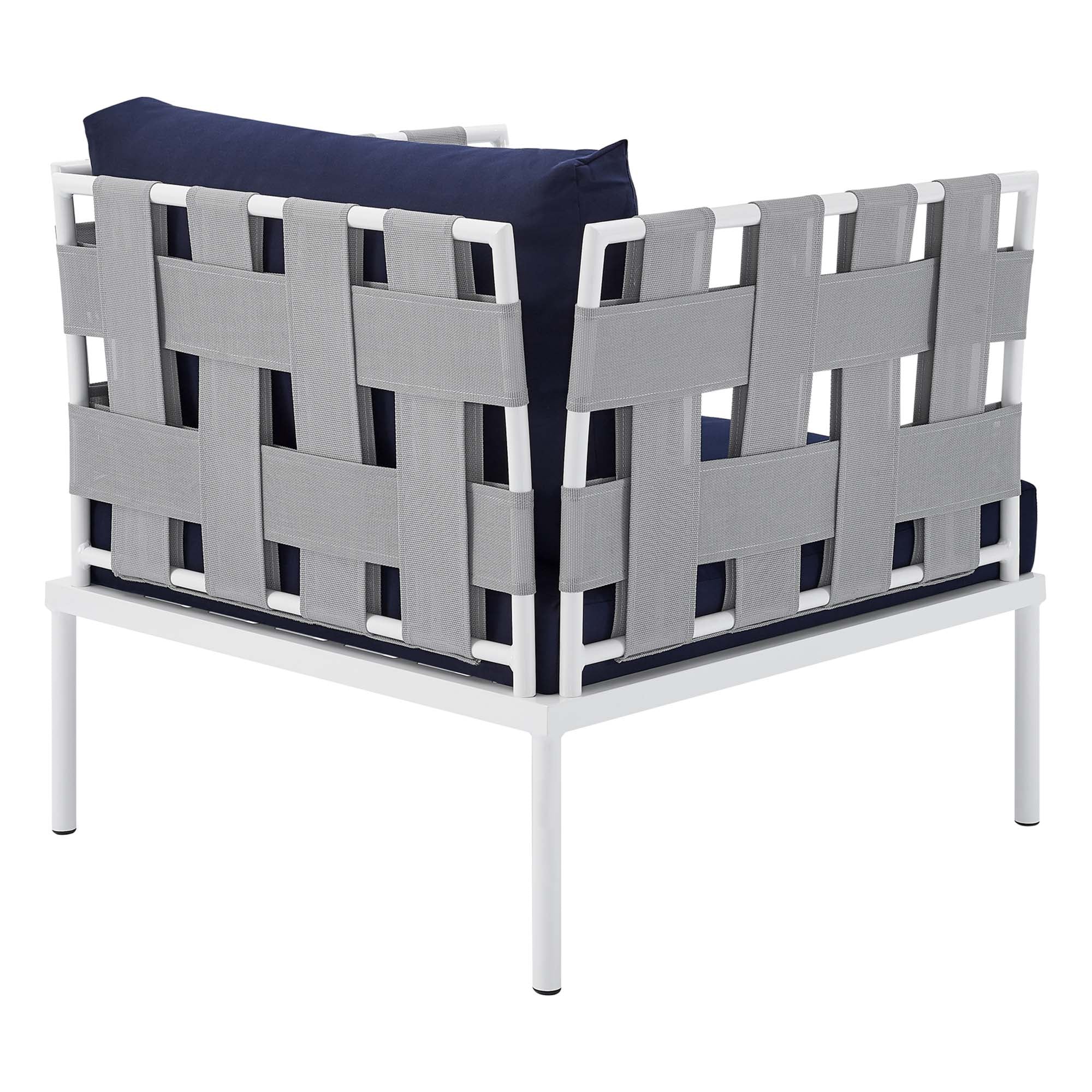 Harmony 3-Piece Sunbrella® Outdoor Patio Aluminum Seating Set by Modway