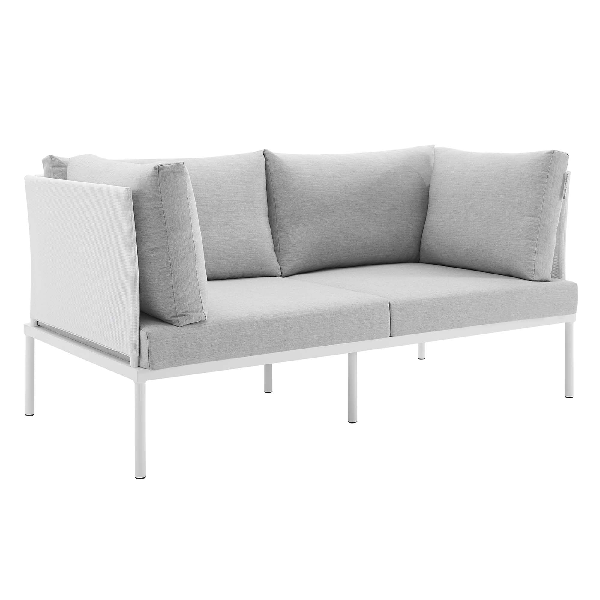 Harmony 4-Piece Sunbrella® Outdoor Patio Aluminum Seating Set by Modway