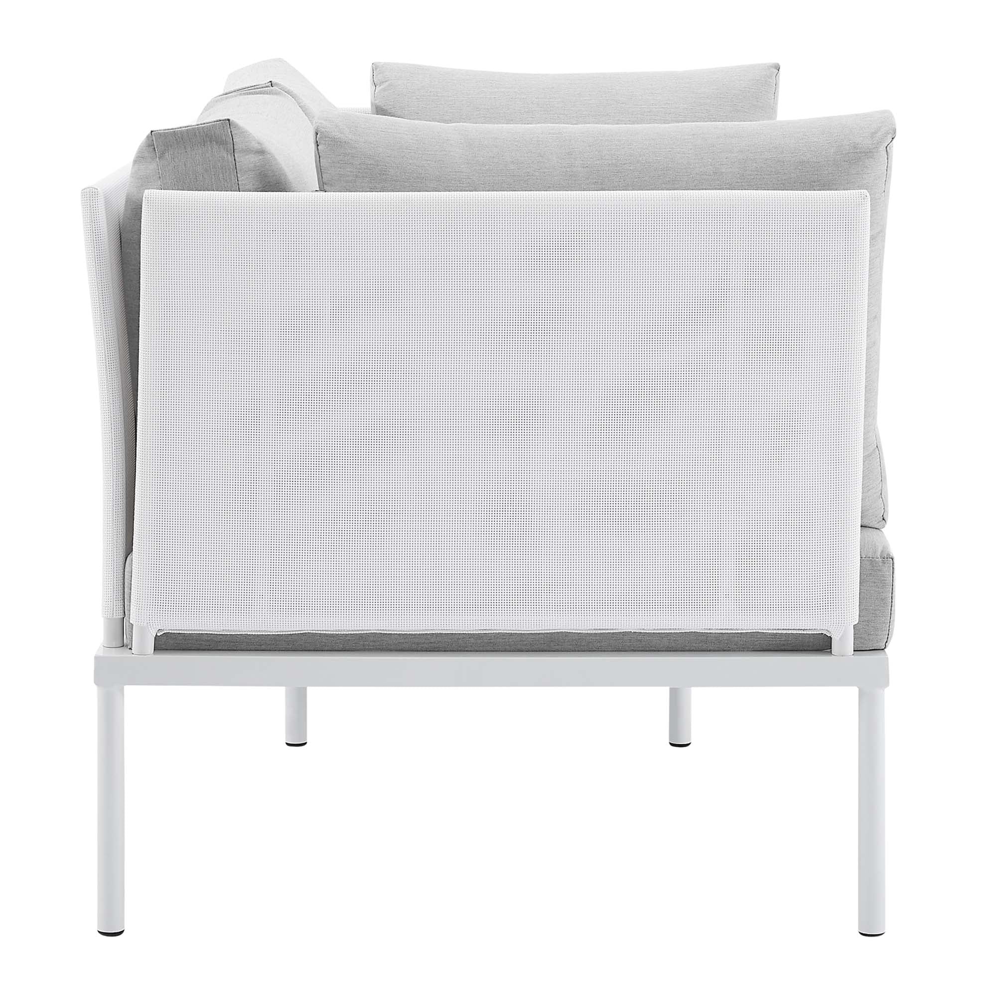 Harmony 4-Piece Sunbrella® Outdoor Patio Aluminum Seating Set by Modway