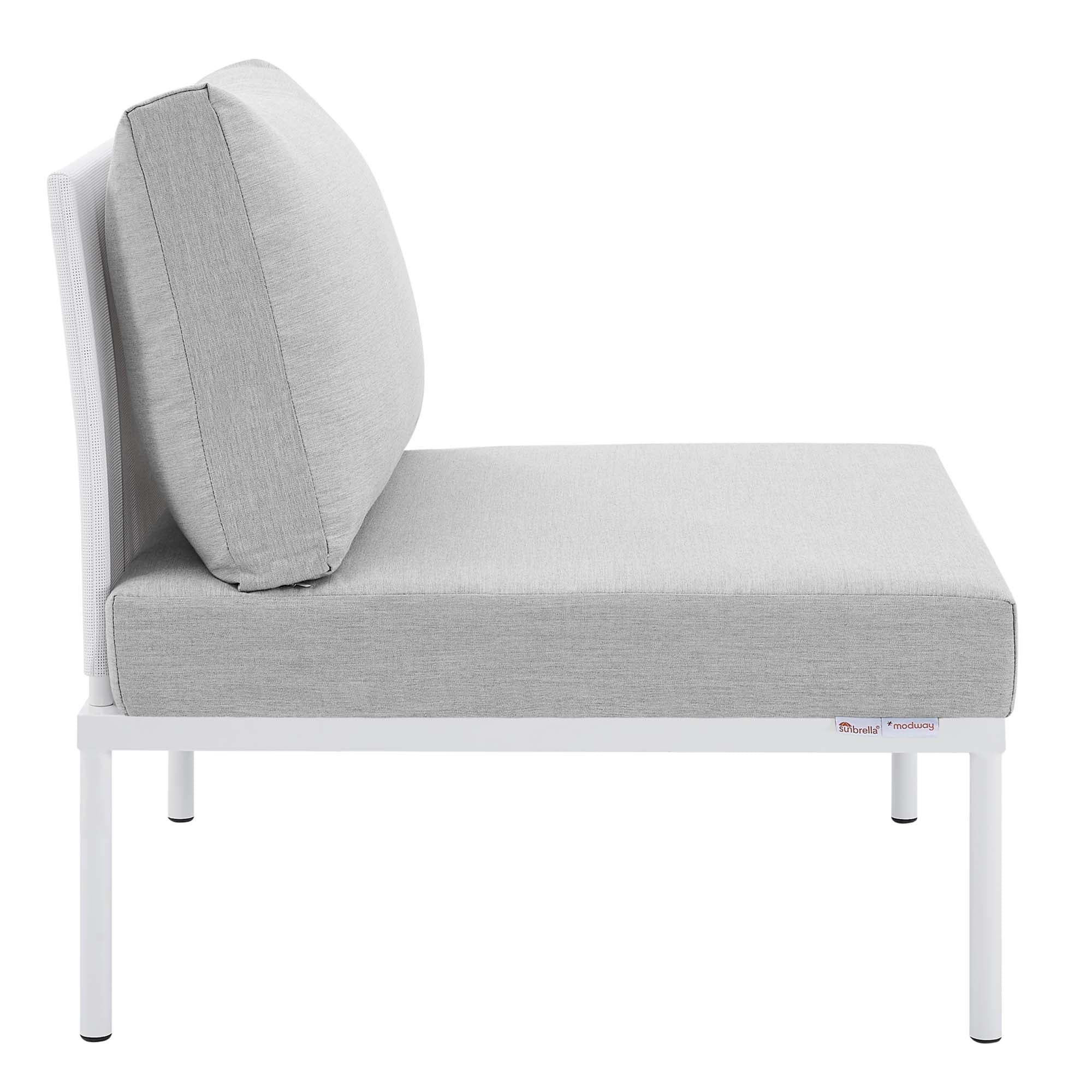 Harmony 4-Piece Sunbrella® Outdoor Patio Aluminum Seating Set by Modway