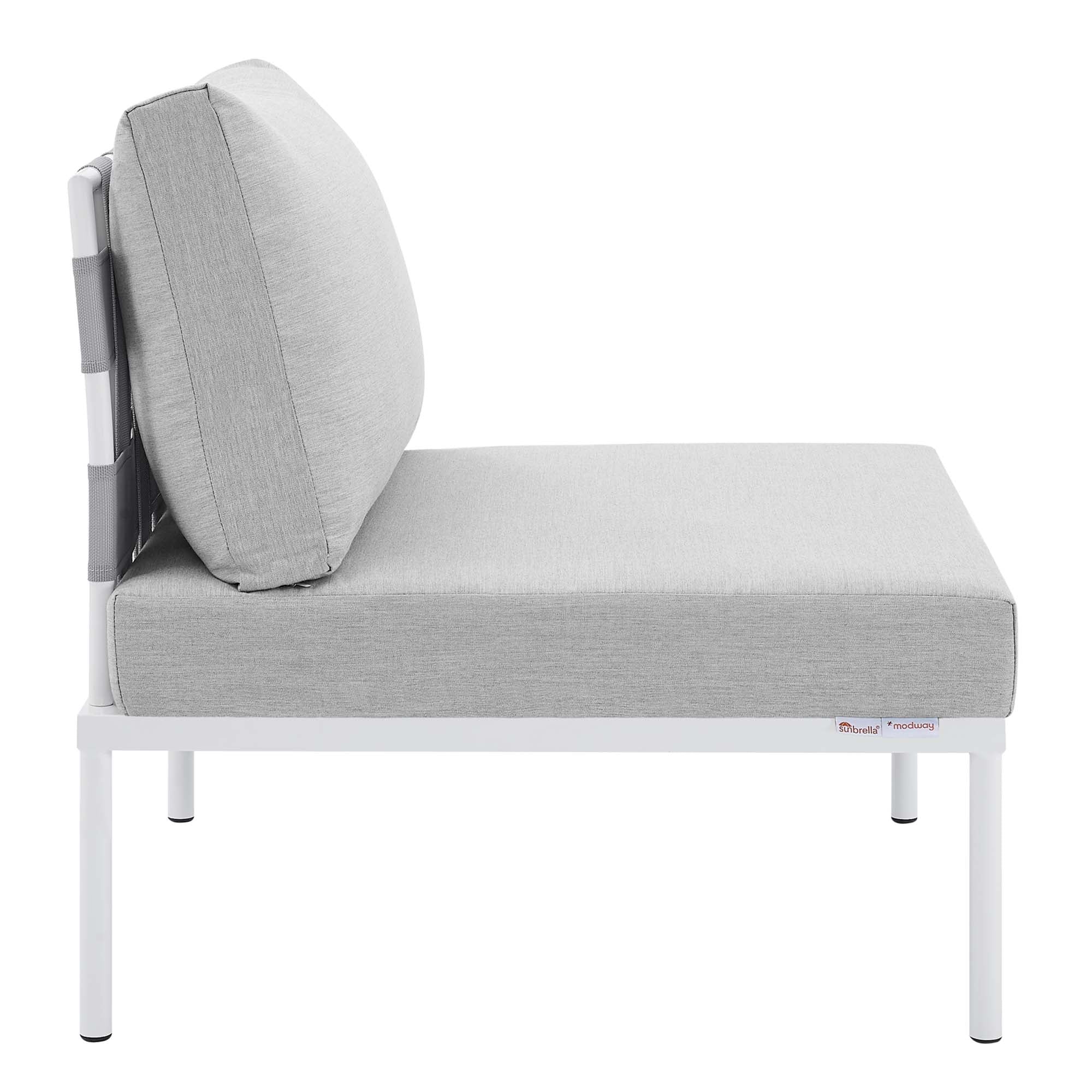 Harmony 4-Piece Sunbrella® Outdoor Patio Aluminum Seating Set by Modway