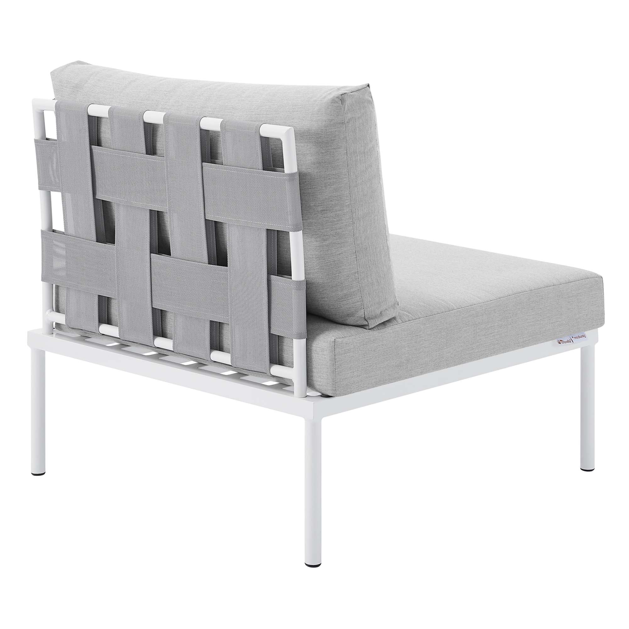 Harmony 4-Piece Sunbrella® Outdoor Patio Aluminum Seating Set by Modway