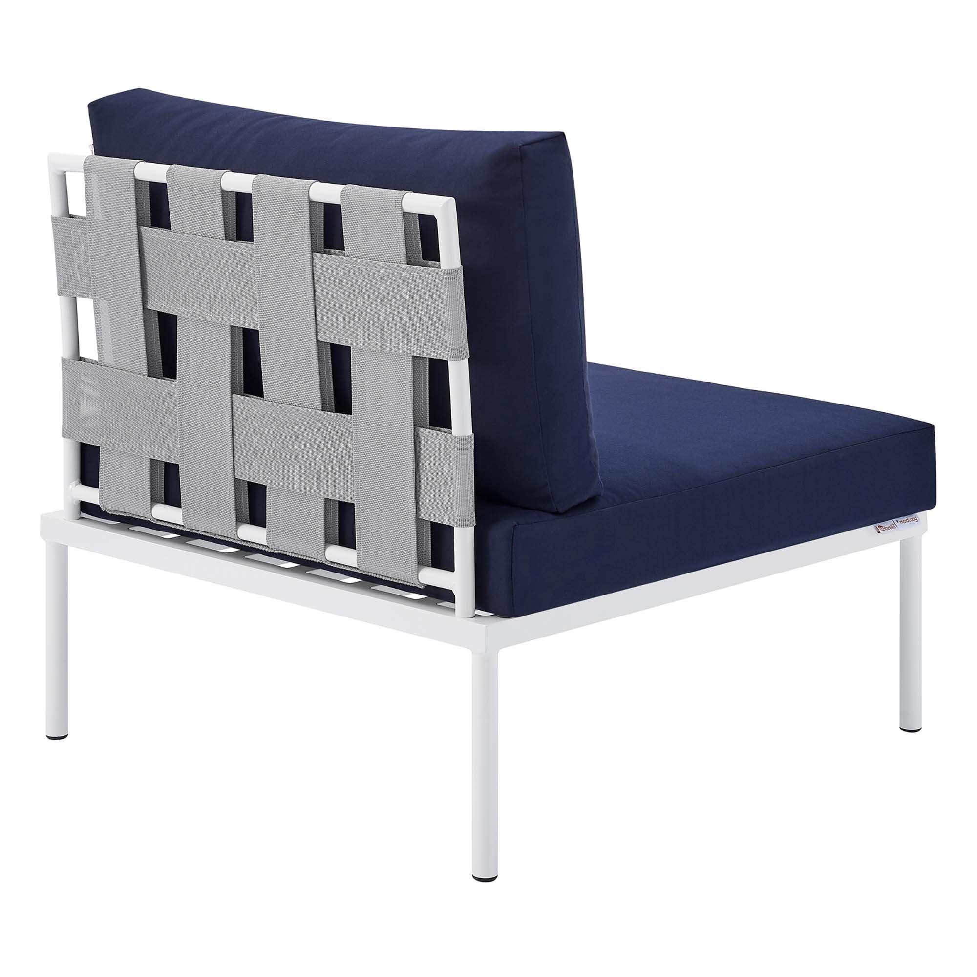 Harmony 4-Piece Sunbrella® Outdoor Patio Aluminum Seating Set by Modway