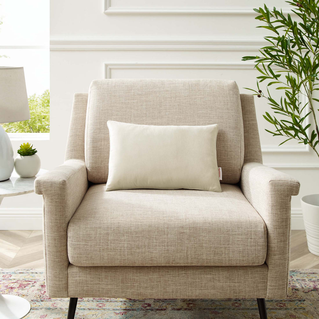 Enhance Lumbar Performance Velvet Throw Pillow by Modway