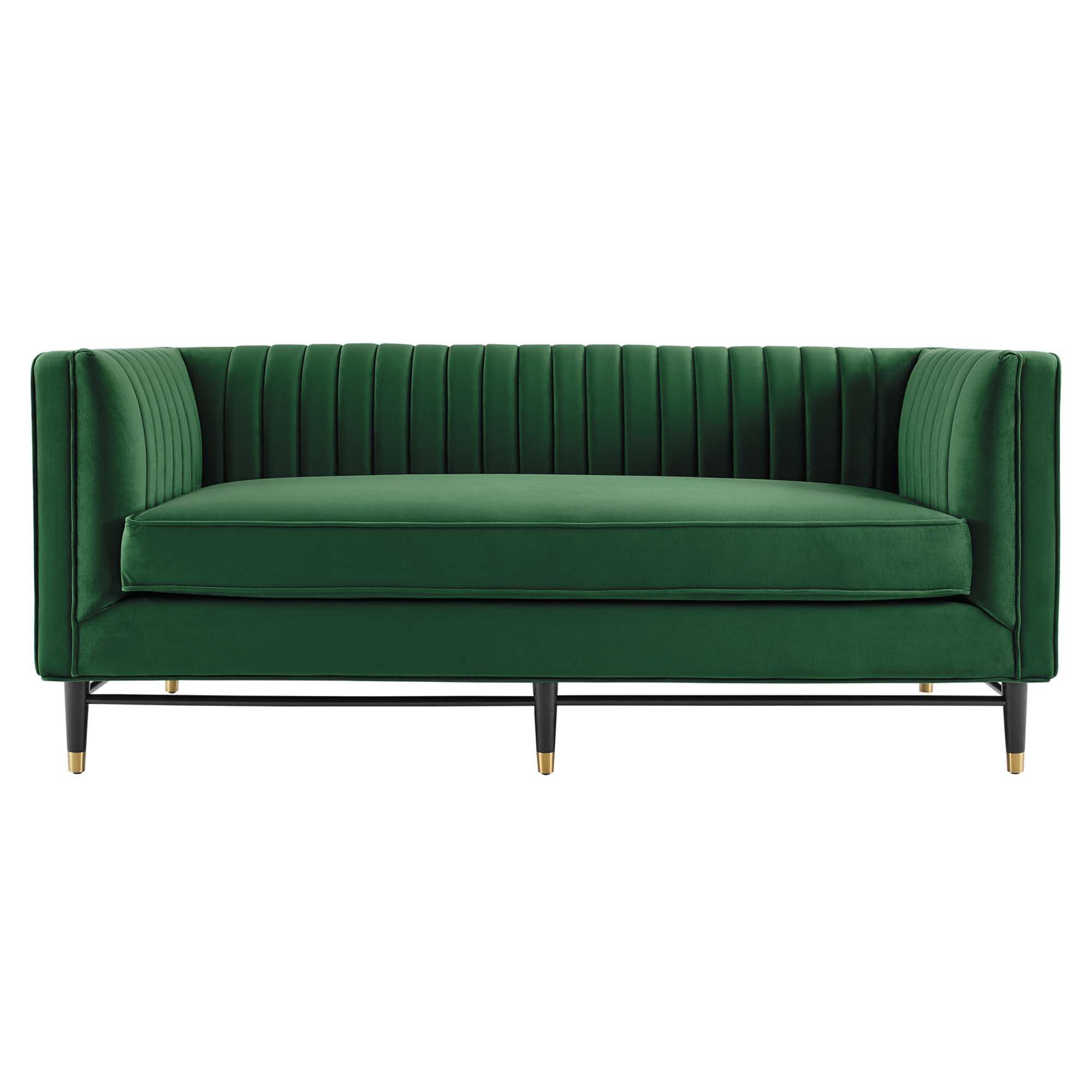 Devote Channel Tufted Performance Velvet Loveseat by Modway