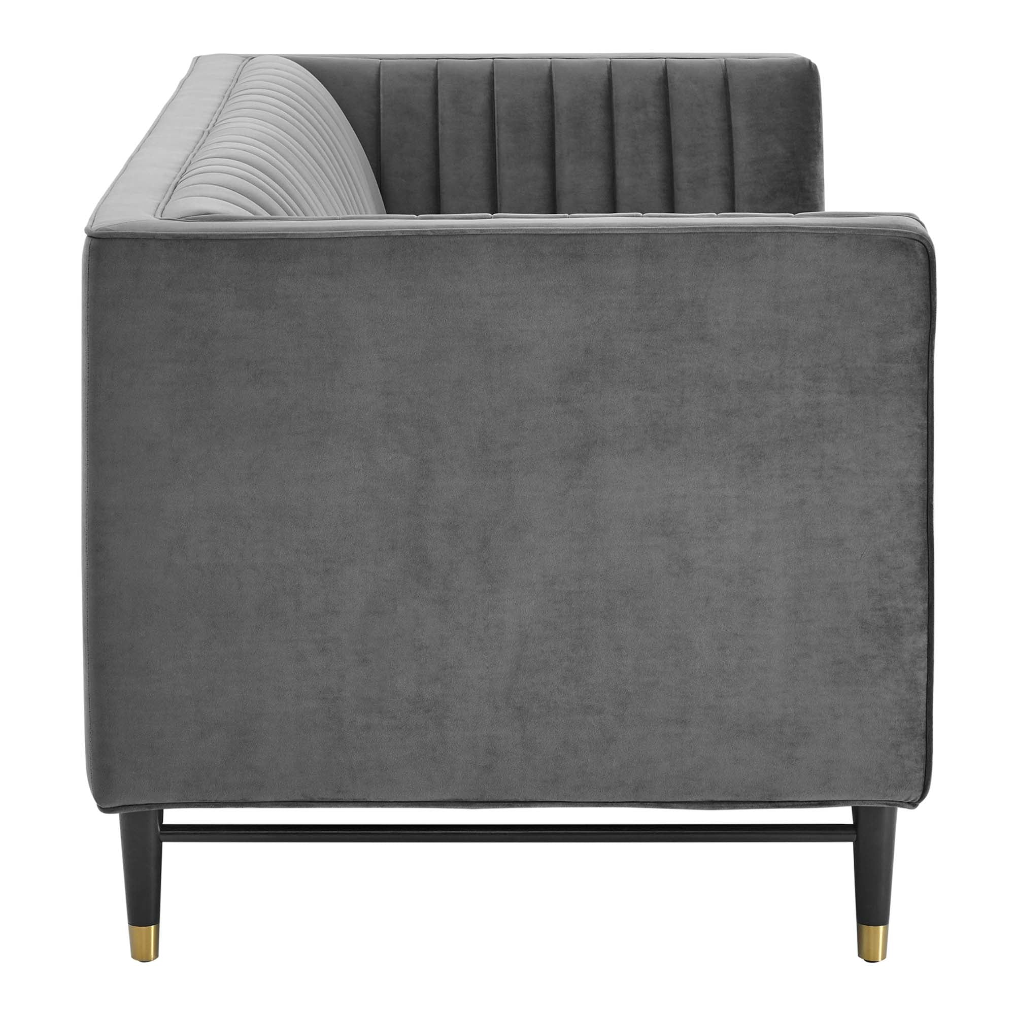 Devote Channel Tufted Performance Velvet Loveseat by Modway