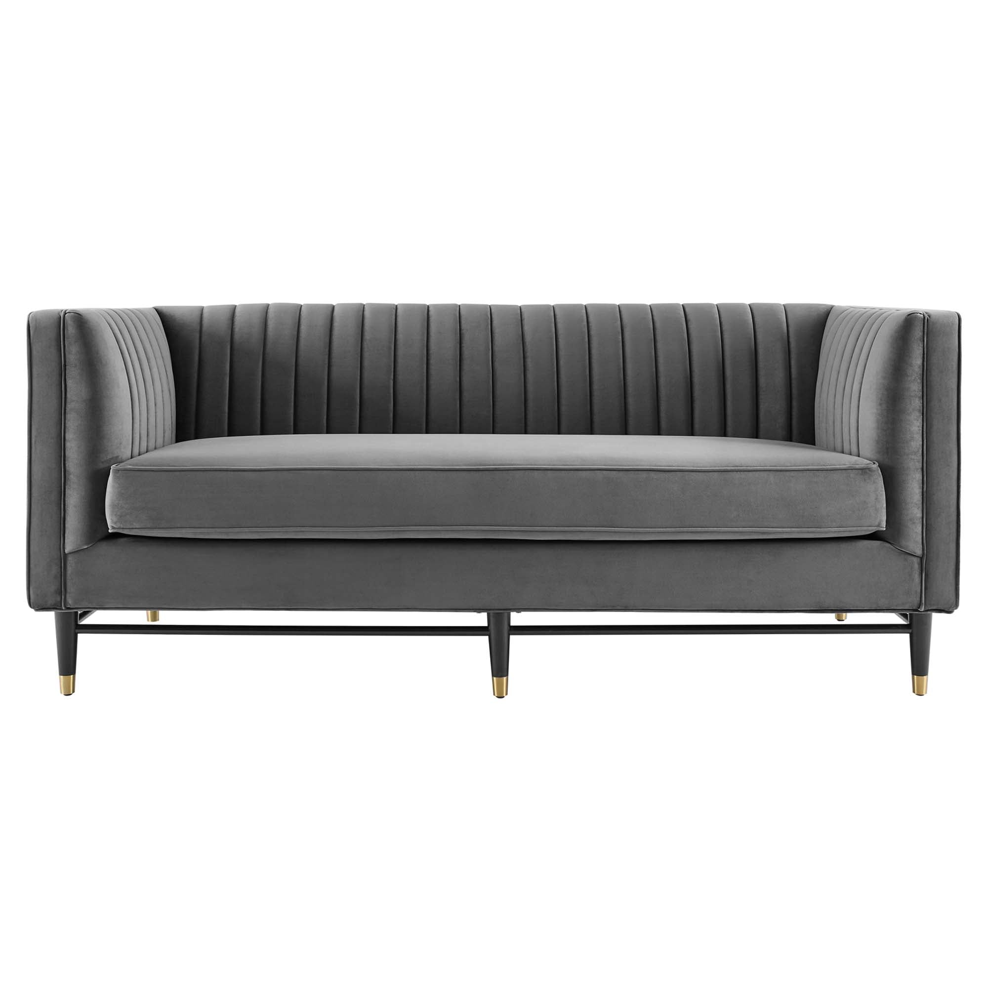 Devote Channel Tufted Performance Velvet Loveseat by Modway