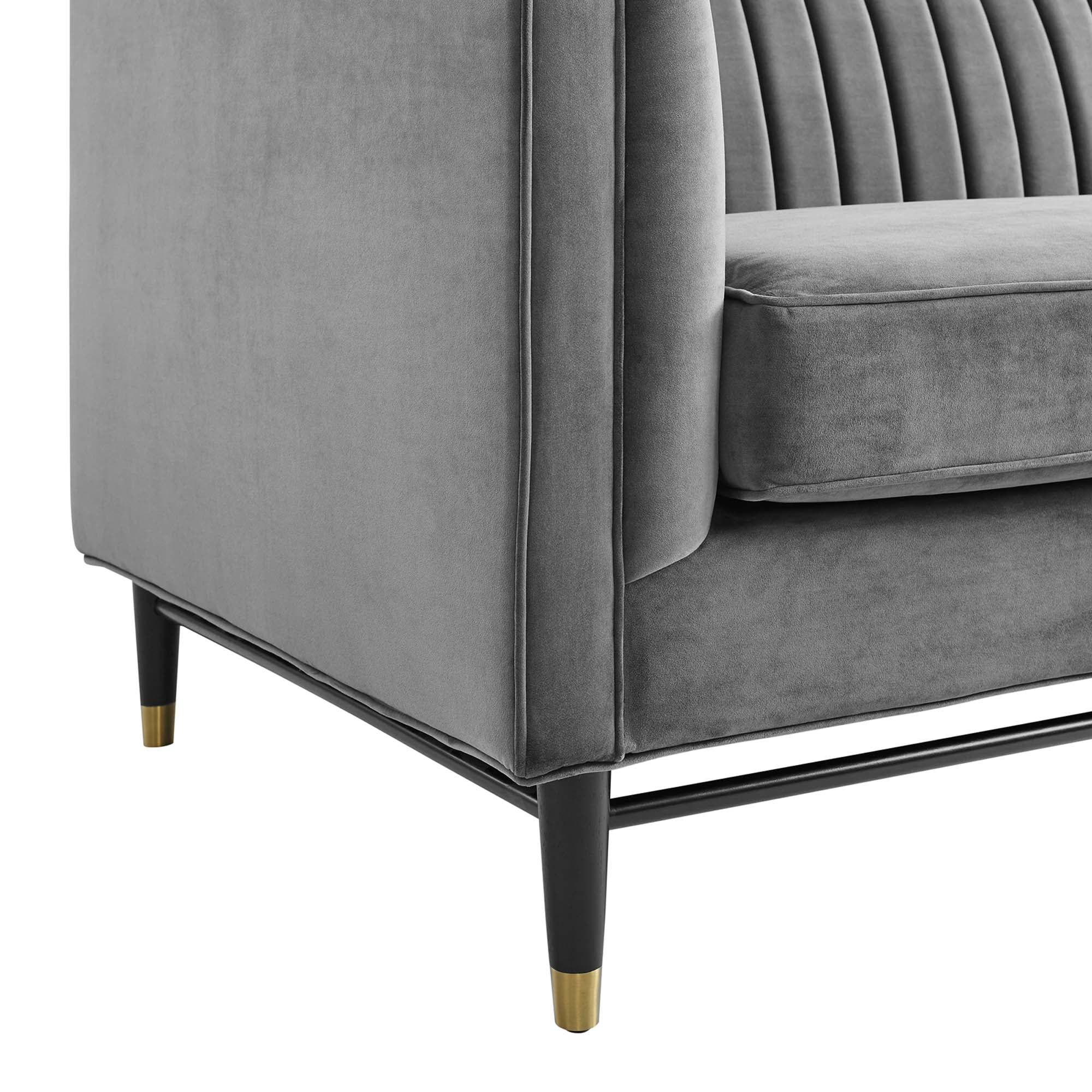 Devote Channel Tufted Performance Velvet Loveseat by Modway