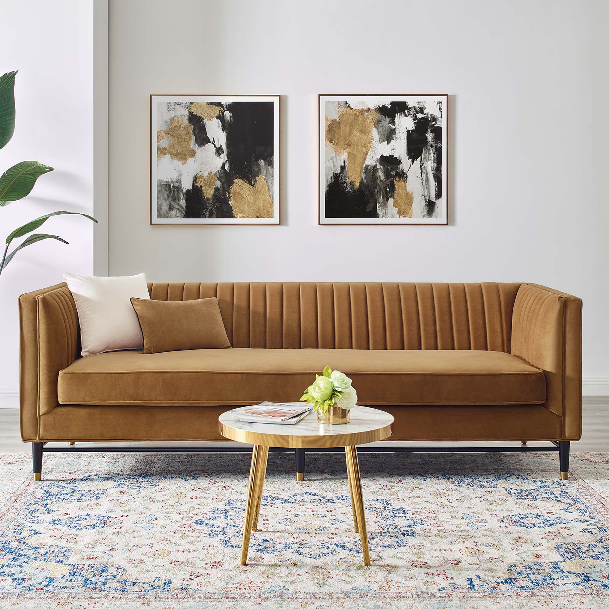Devote Channel Tufted Performance Velvet Sofa by Modway