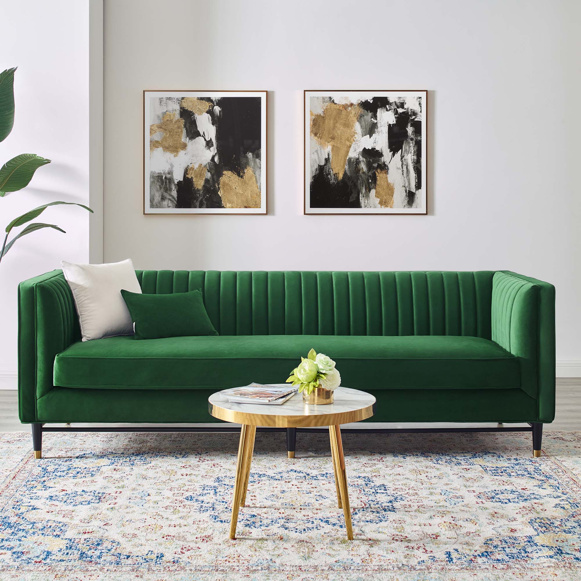Devote Channel Tufted Performance Velvet Sofa by Modway