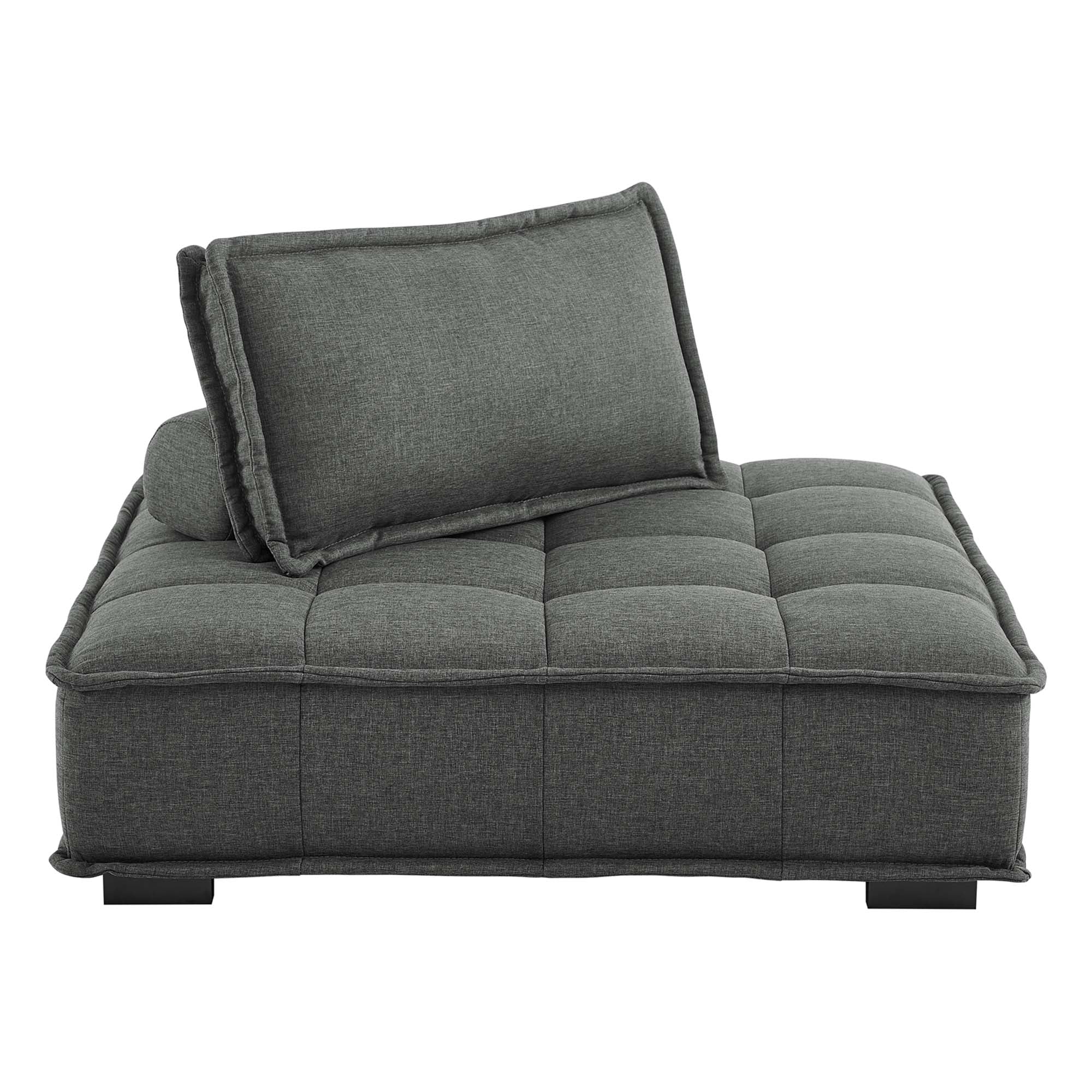 Saunter Tufted Fabric Armless Chair by Modway
