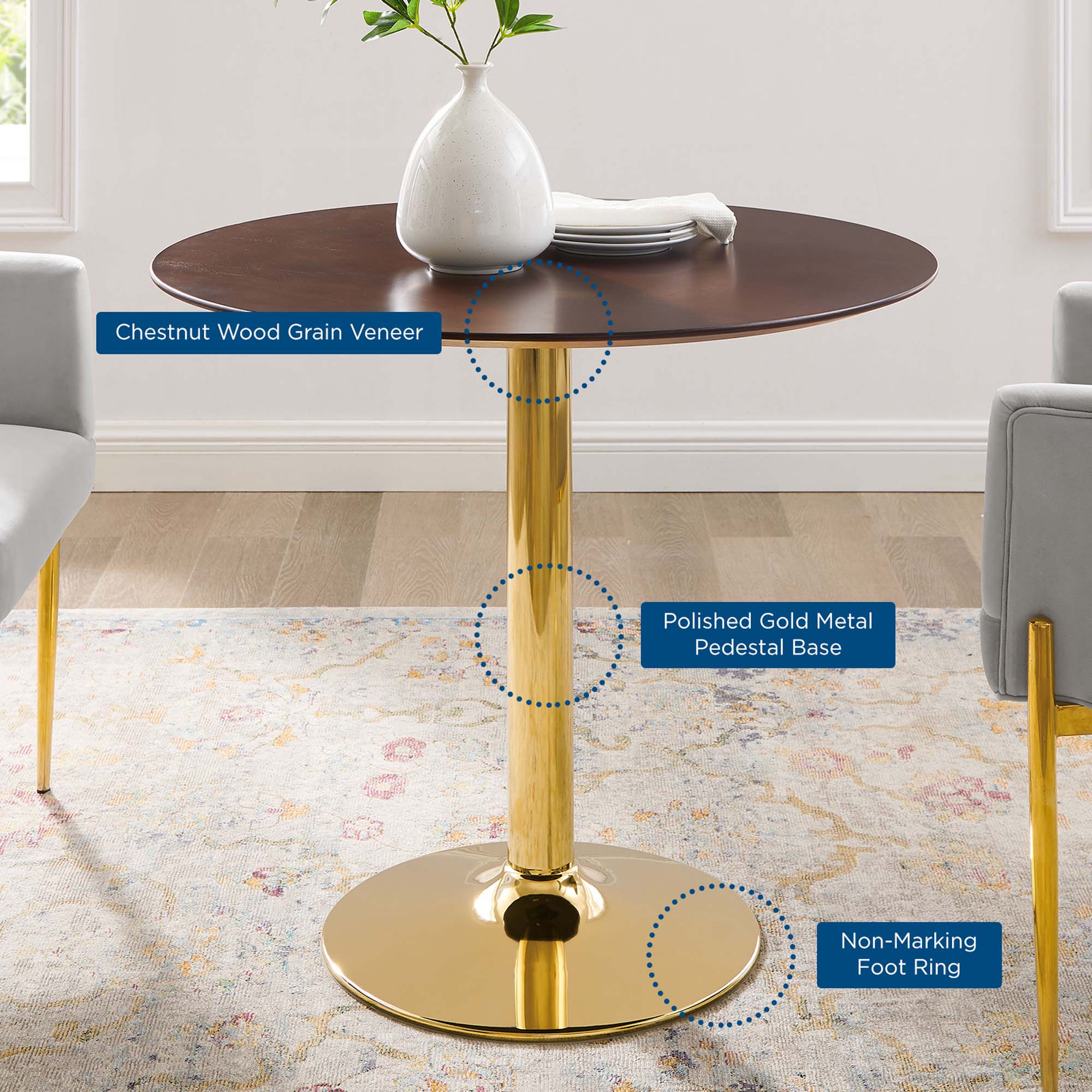 Verne 35" Dining Table by Modway