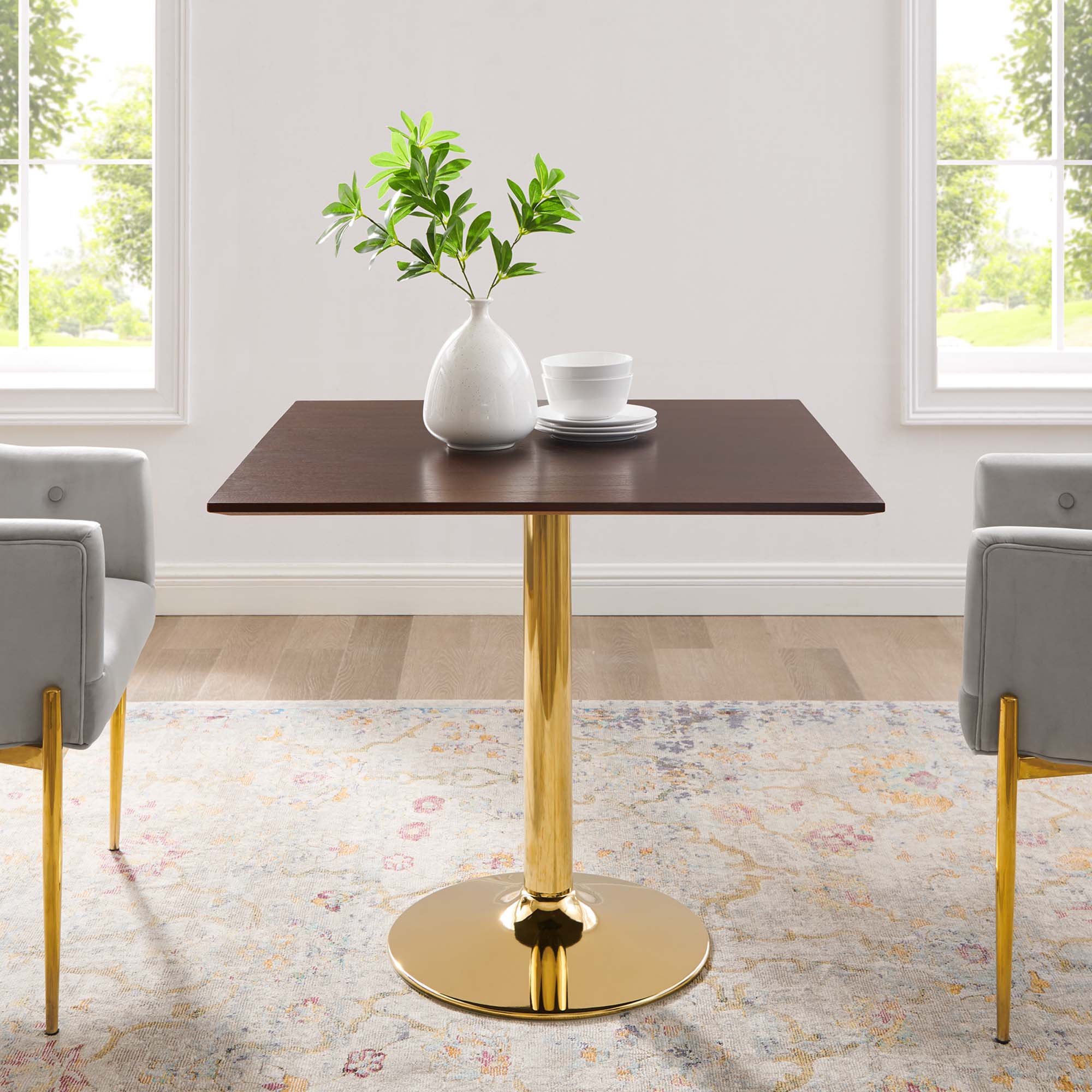 Verne 35" Square Dining Table by Modway
