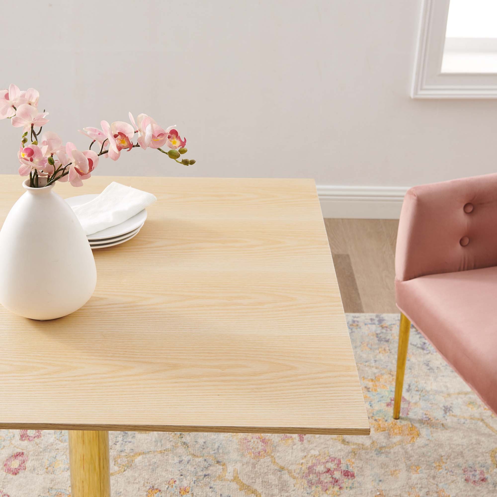 Verne 35" Square Dining Table by Modway