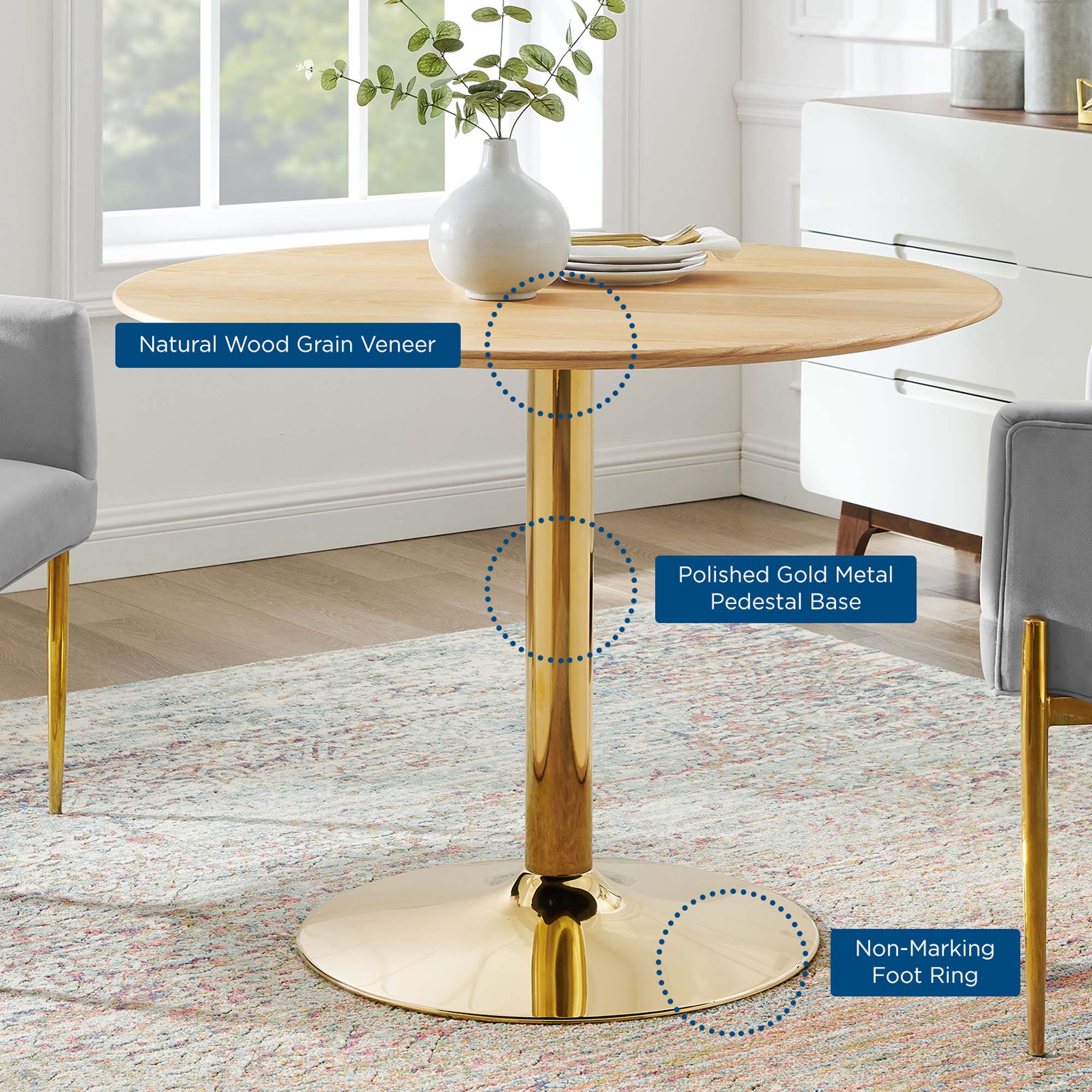 Verne 40" Dining Table by Modway