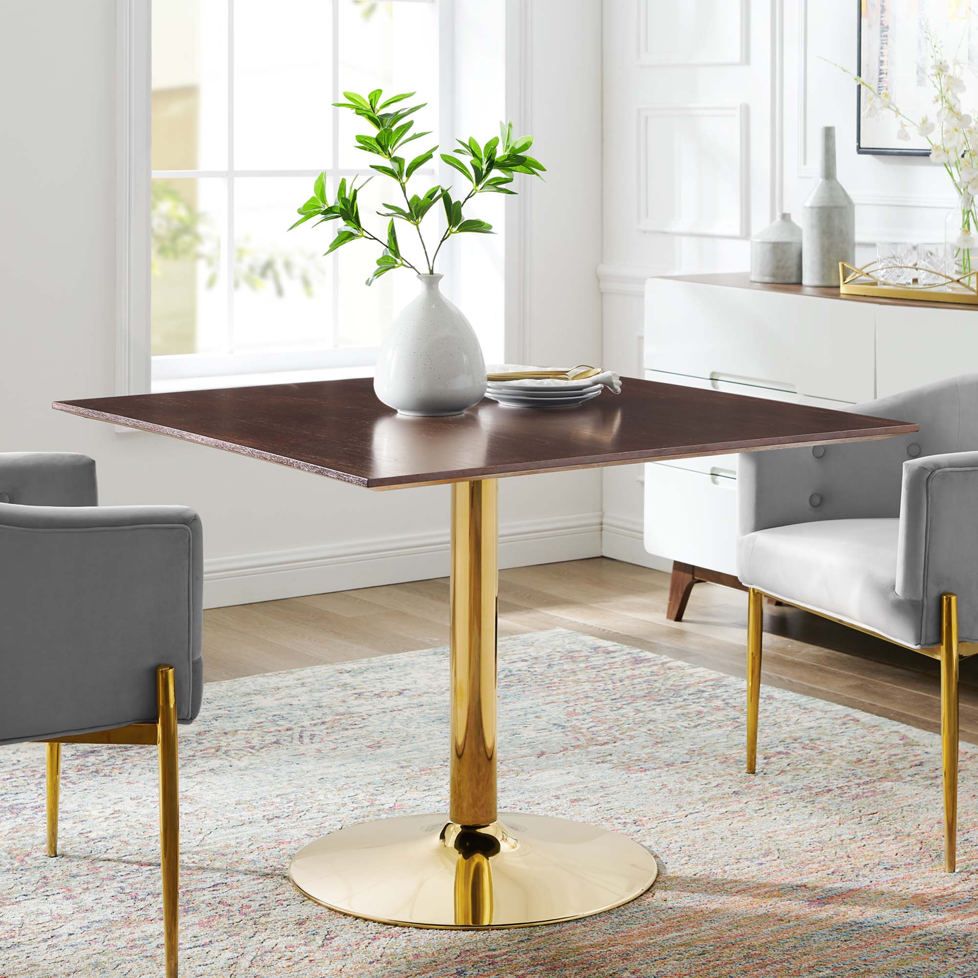 Verne 40" Square Dining Table by Modway