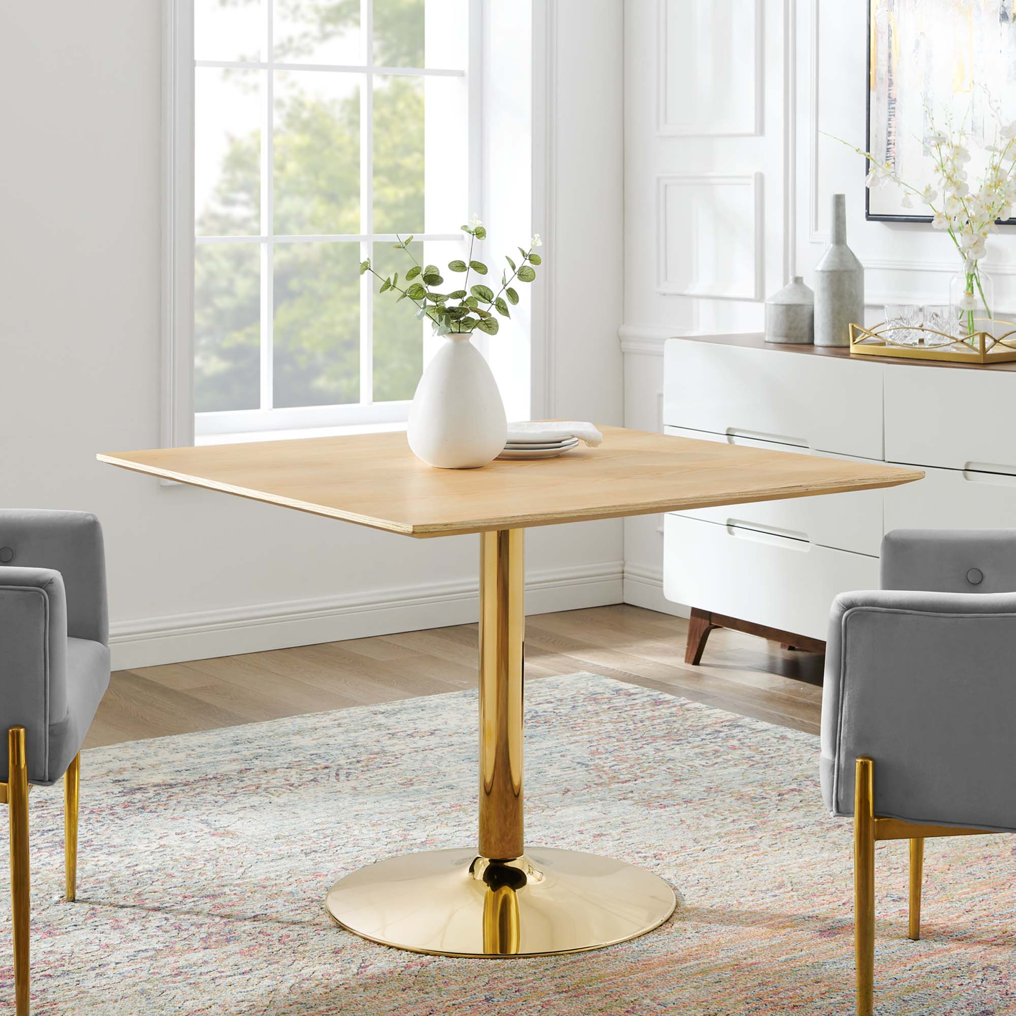 Verne 40" Square Dining Table by Modway