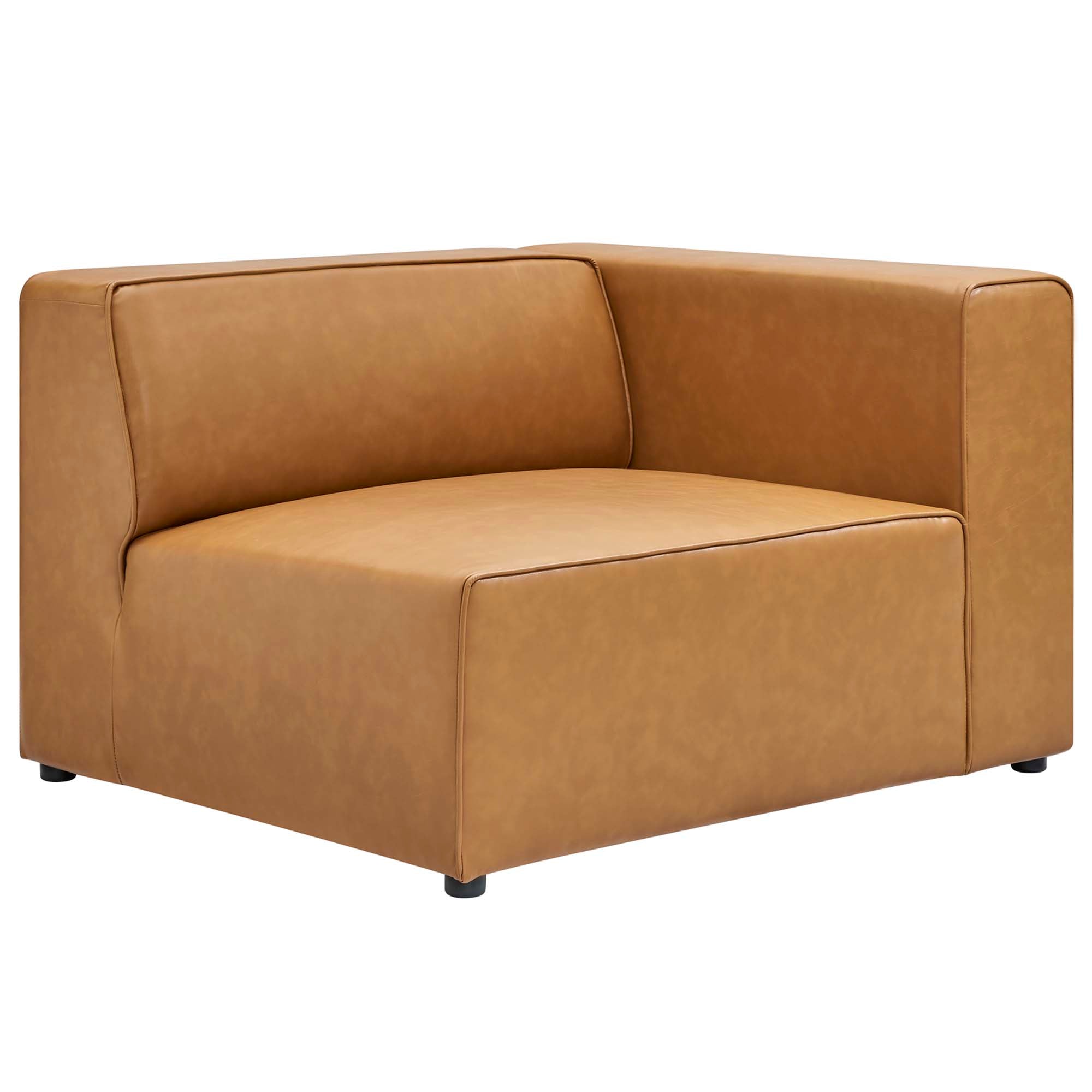 Mingle Vegan Leather 2-Piece Sectional Sofa Loveseat by Modway