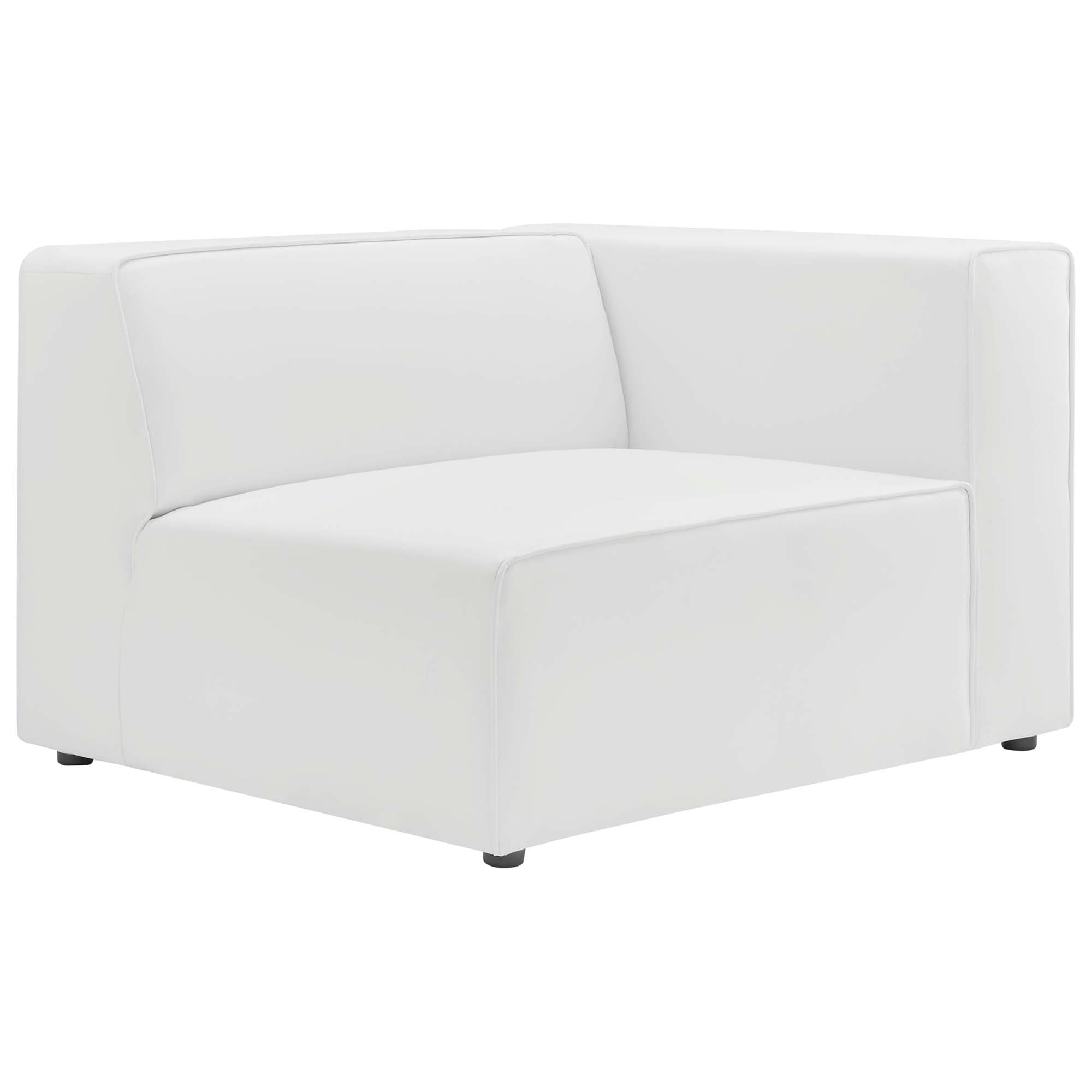 Mingle Vegan Leather 2-Piece Sectional Sofa Loveseat by Modway