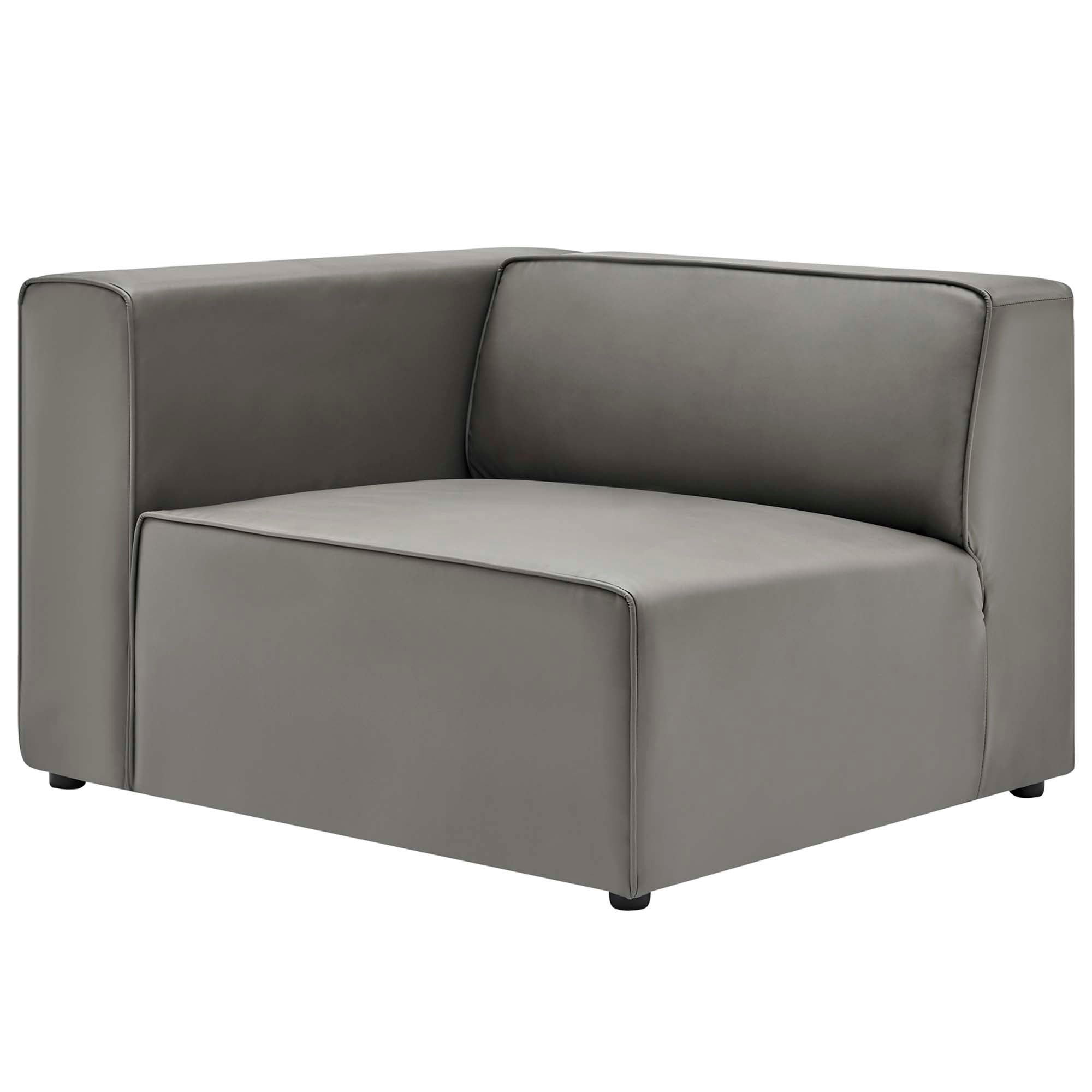 Mingle Vegan Leather 4-Piece Sectional Sofa by Modway