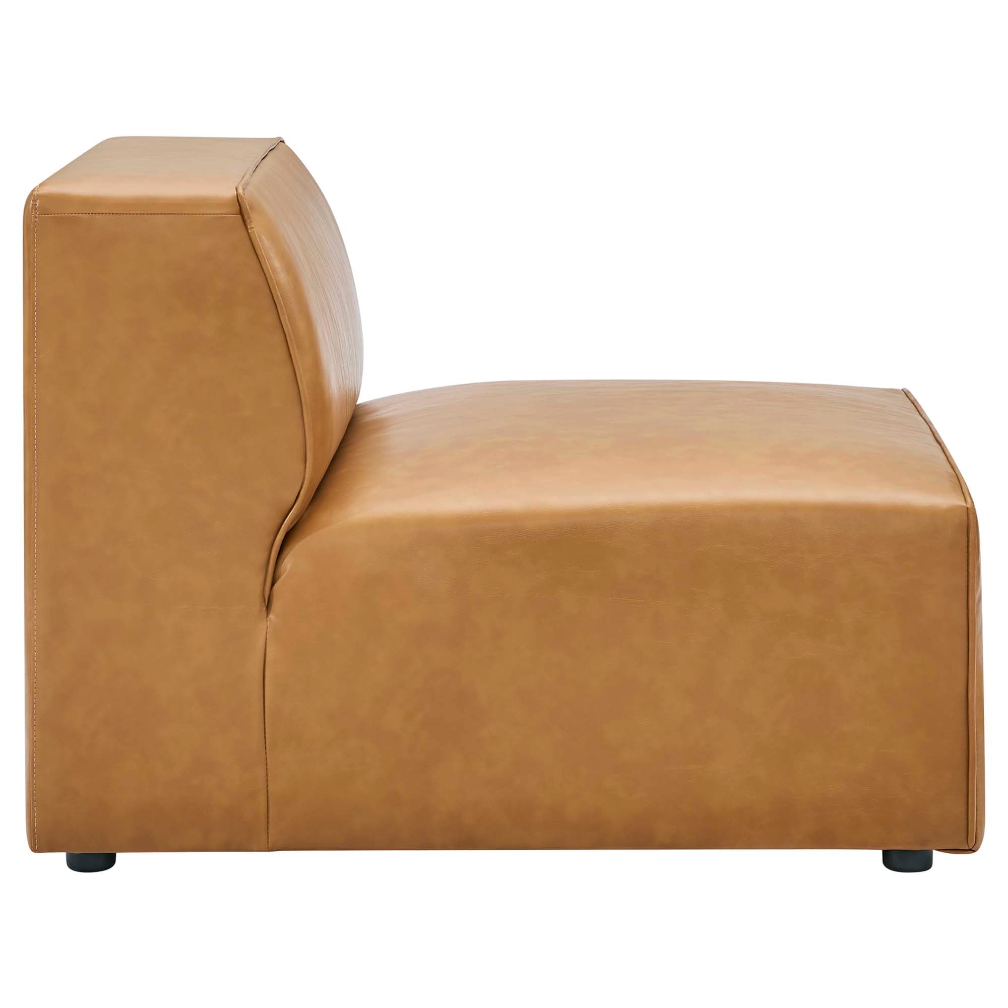 Mingle Vegan Leather 4-Piece Sectional Sofa by Modway