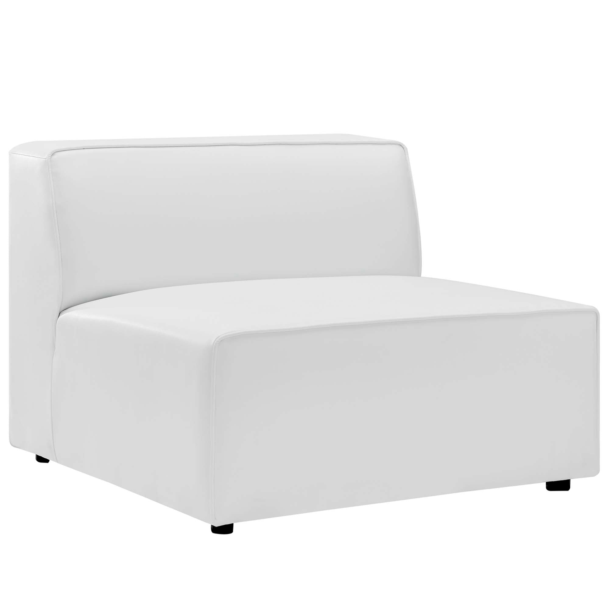 Mingle Vegan Leather 4-Piece Sectional Sofa by Modway