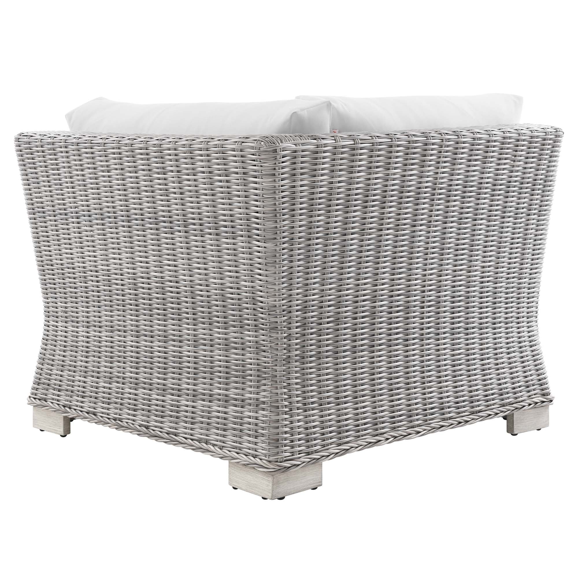 Conway Outdoor Patio Wicker Rattan Corner Chair by Modway