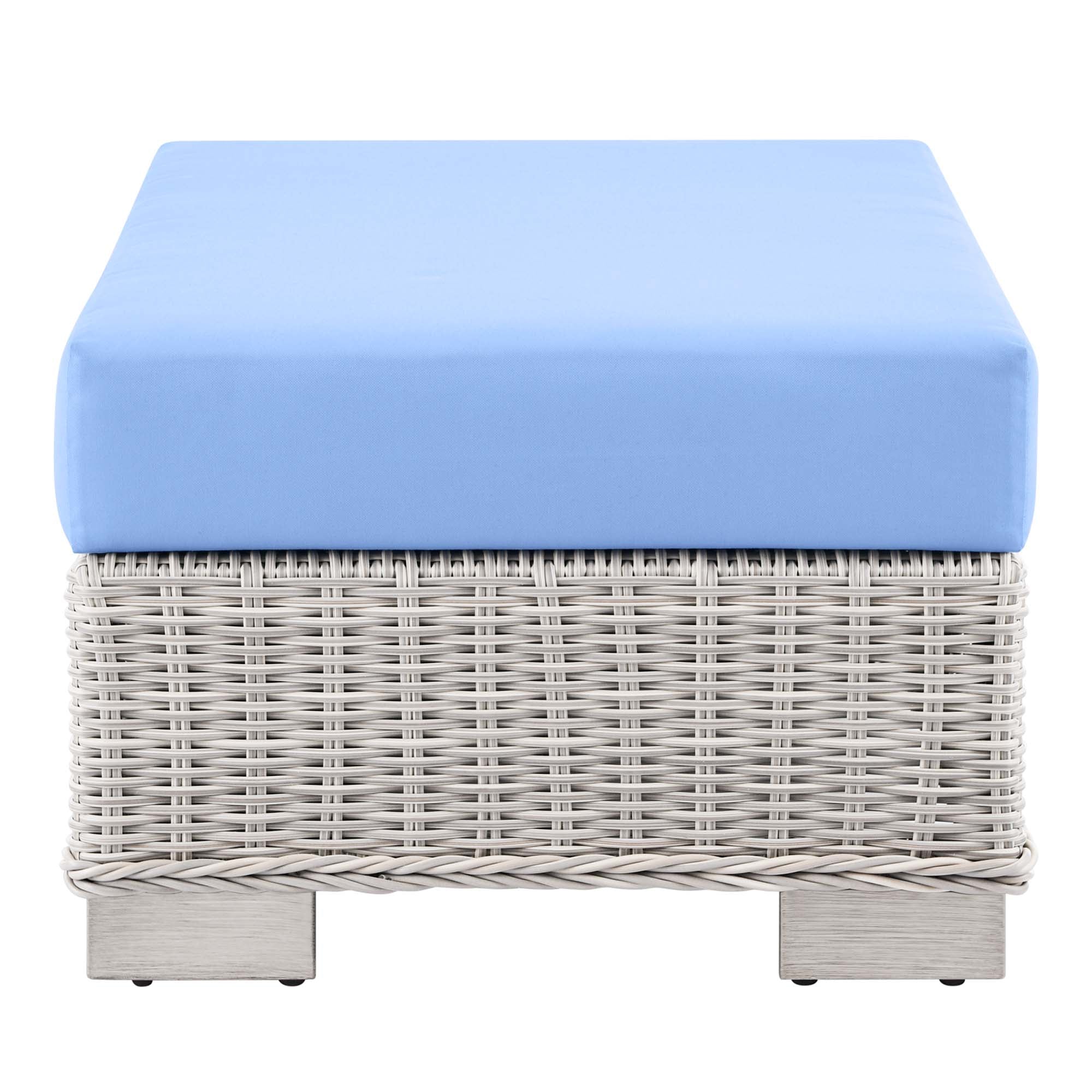 Conway Outdoor Patio Wicker Rattan Ottoman by Modway