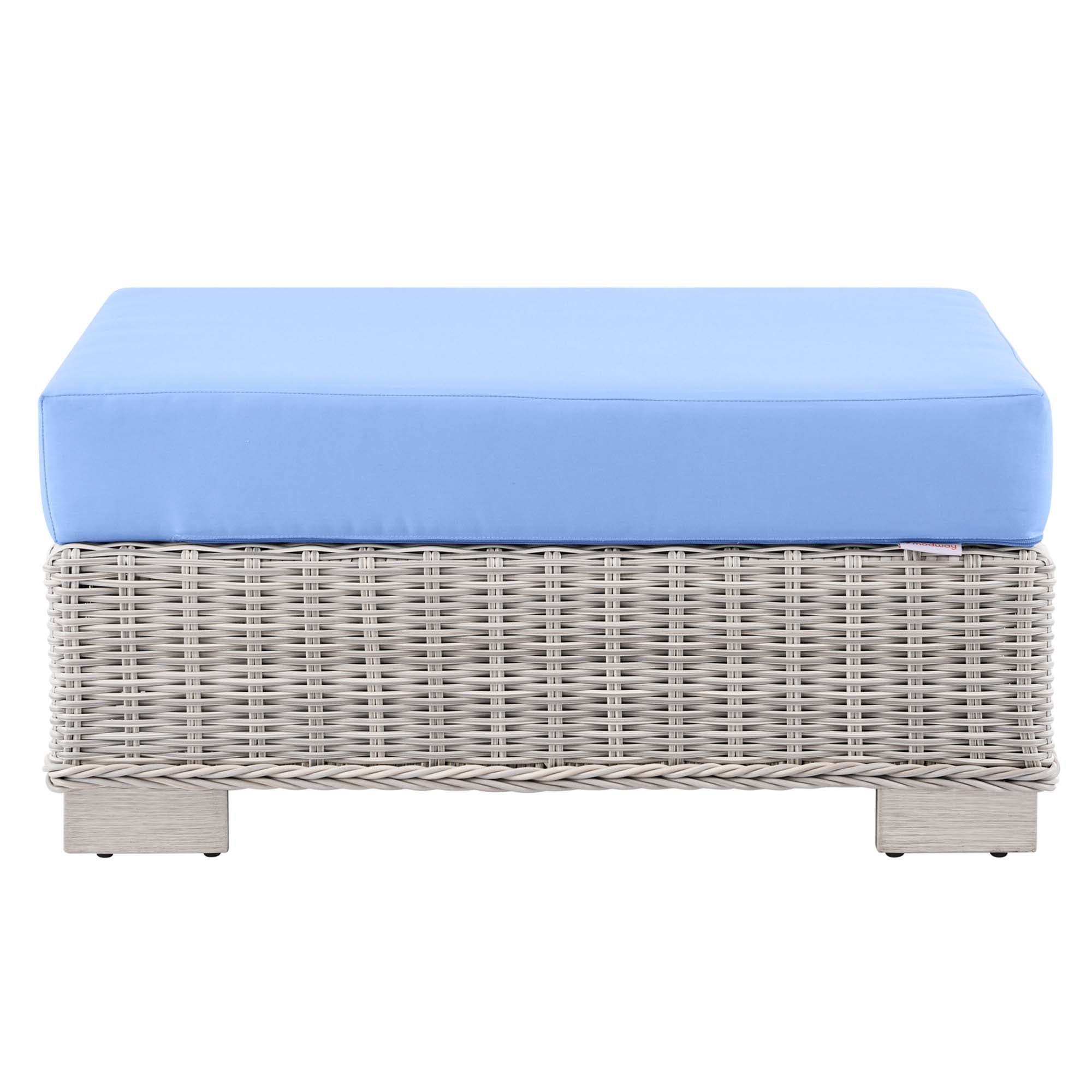 Conway Outdoor Patio Wicker Rattan Ottoman by Modway