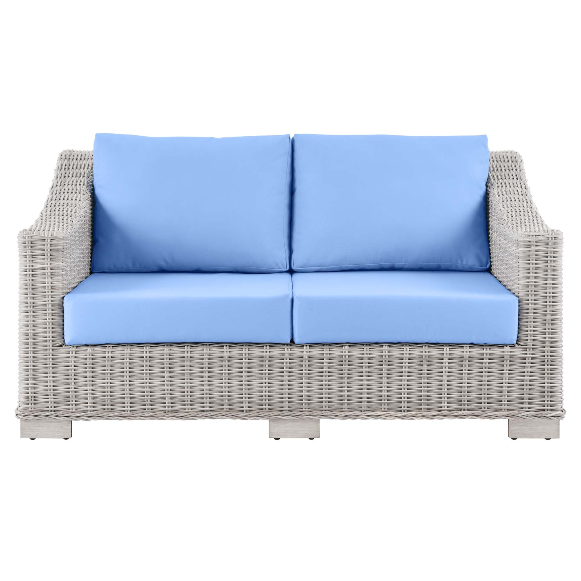Conway Outdoor Patio Wicker Rattan Loveseat by Modway