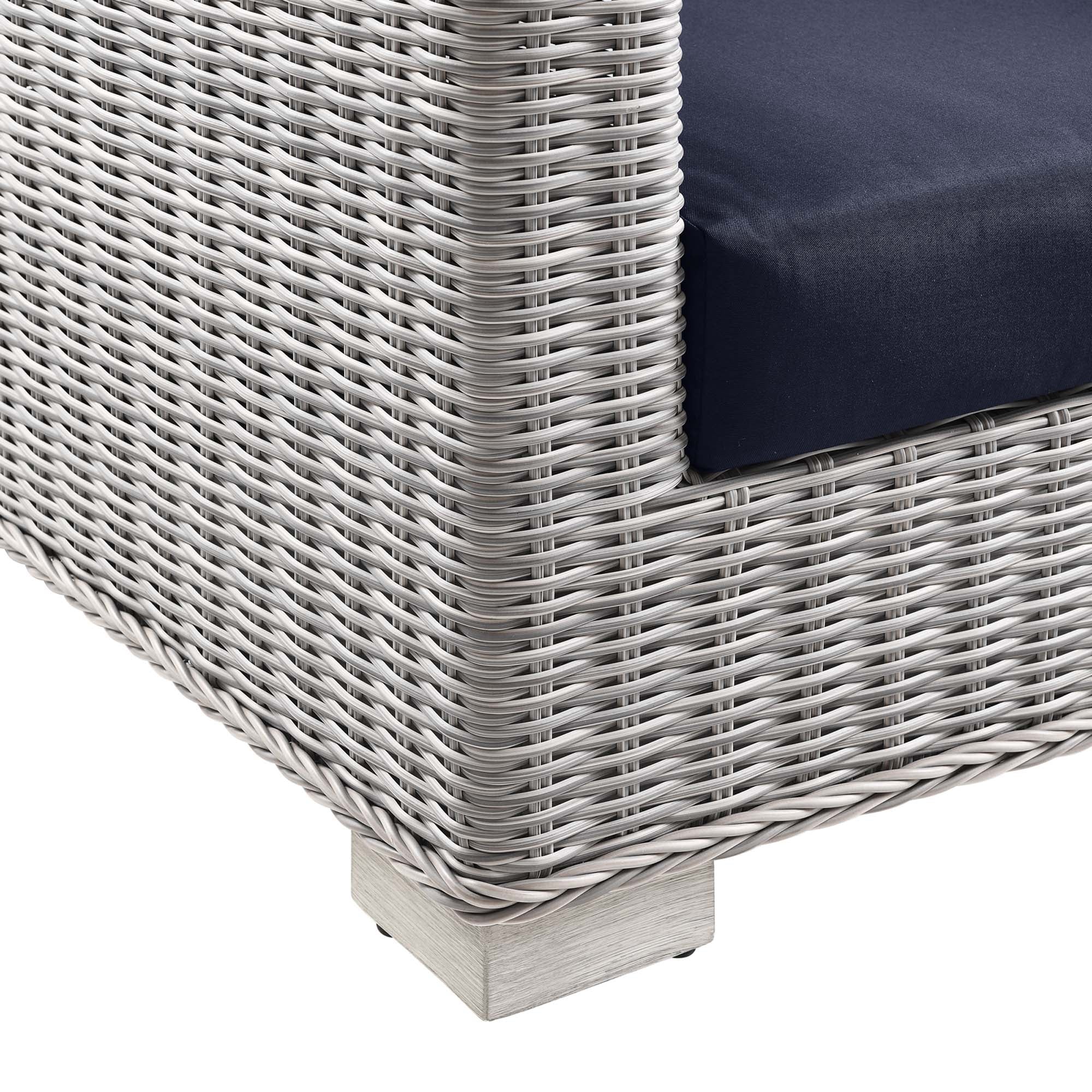 Conway Outdoor Patio Wicker Rattan Loveseat by Modway