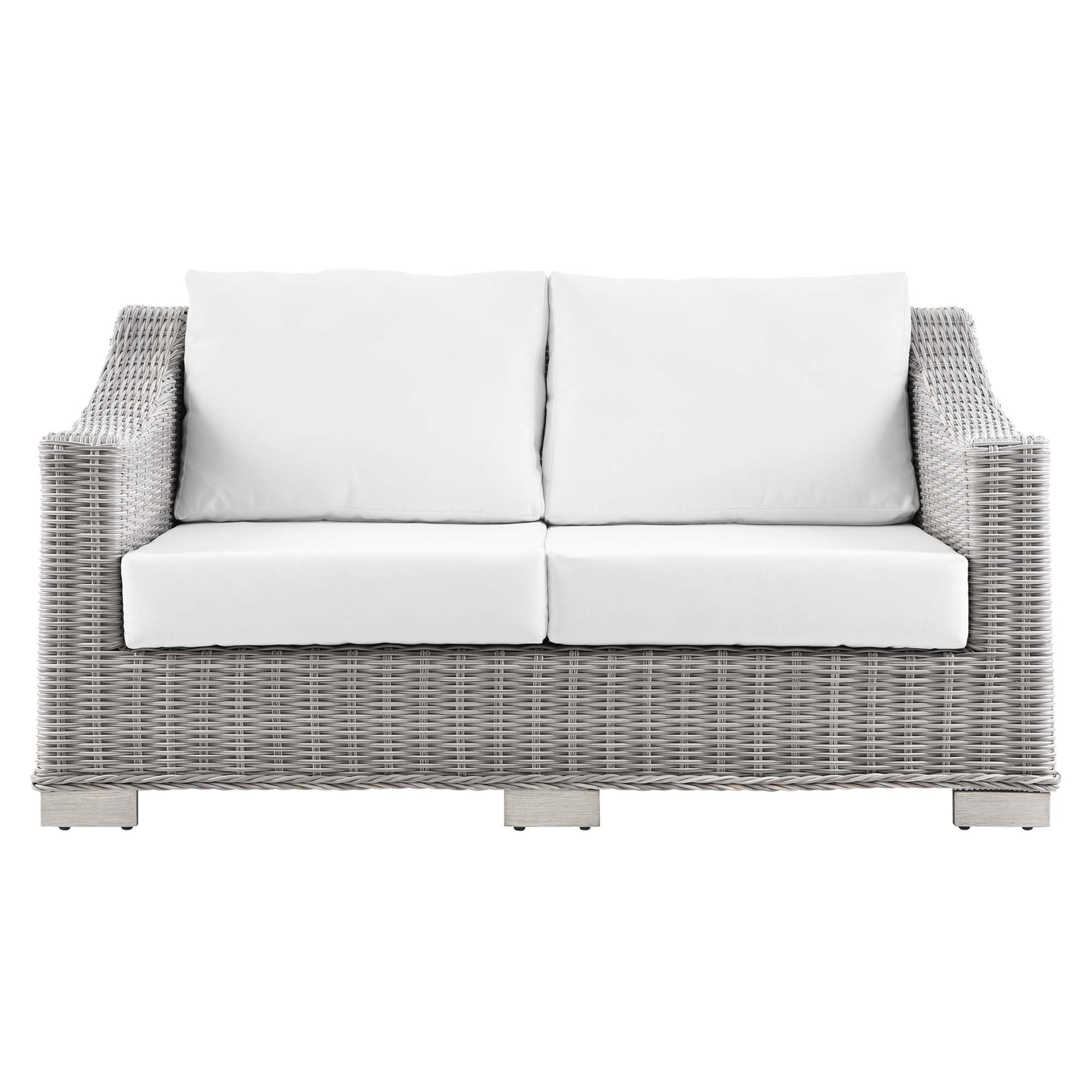 Conway Outdoor Patio Wicker Rattan Loveseat by Modway
