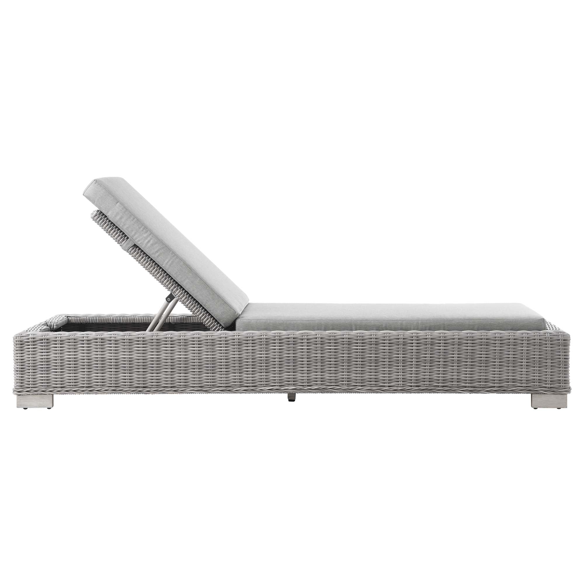 Conway Outdoor Patio Wicker Rattan Chaise Lounge by Modway