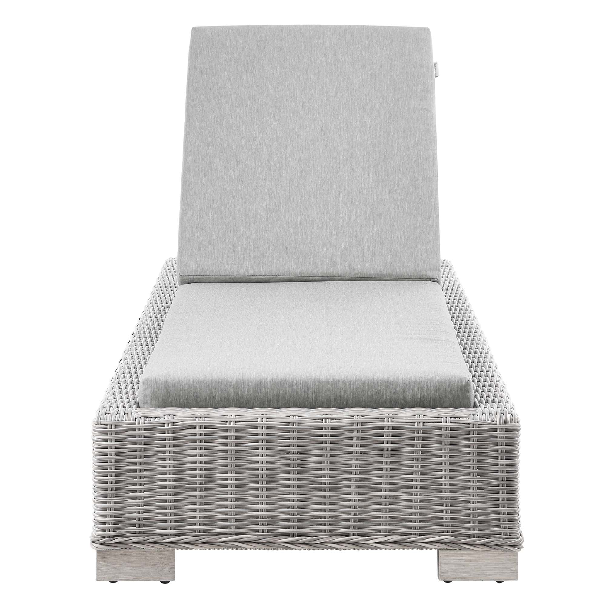 Conway Outdoor Patio Wicker Rattan Chaise Lounge by Modway