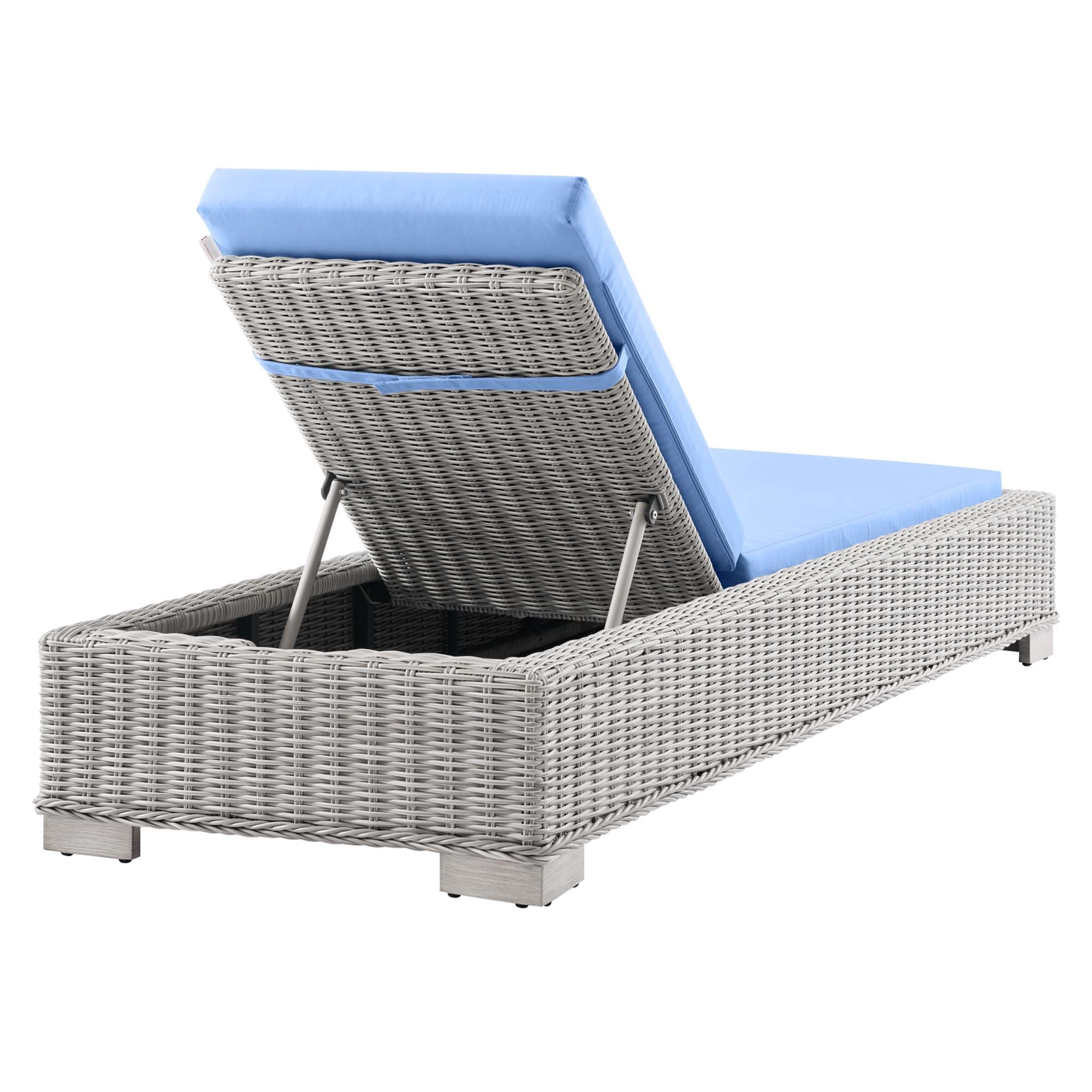 Conway Outdoor Patio Wicker Rattan Chaise Lounge by Modway